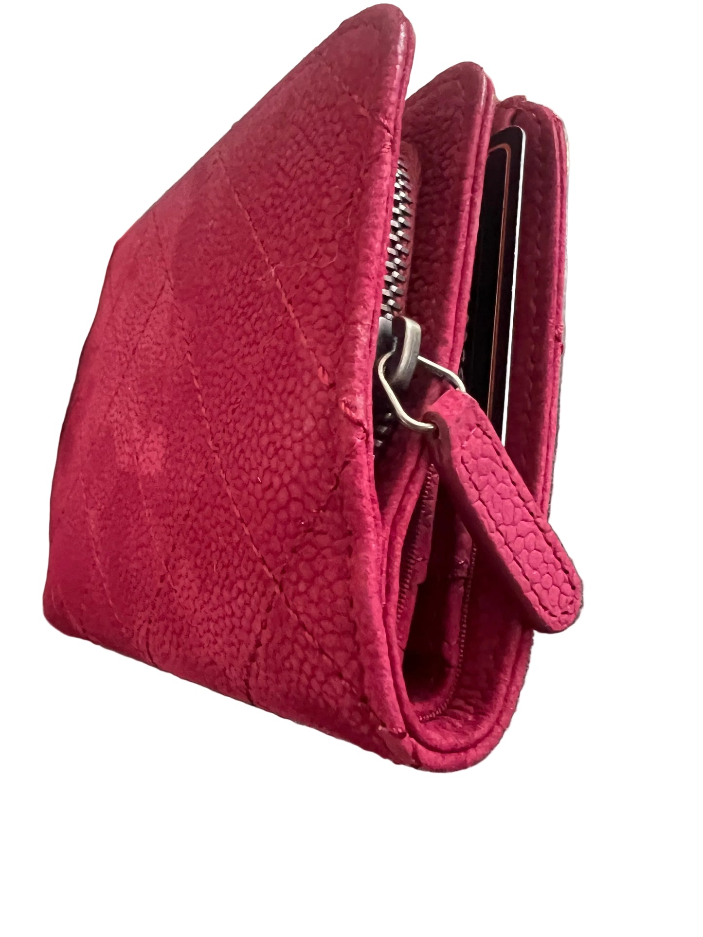 Chanel Suede Compact Wallet