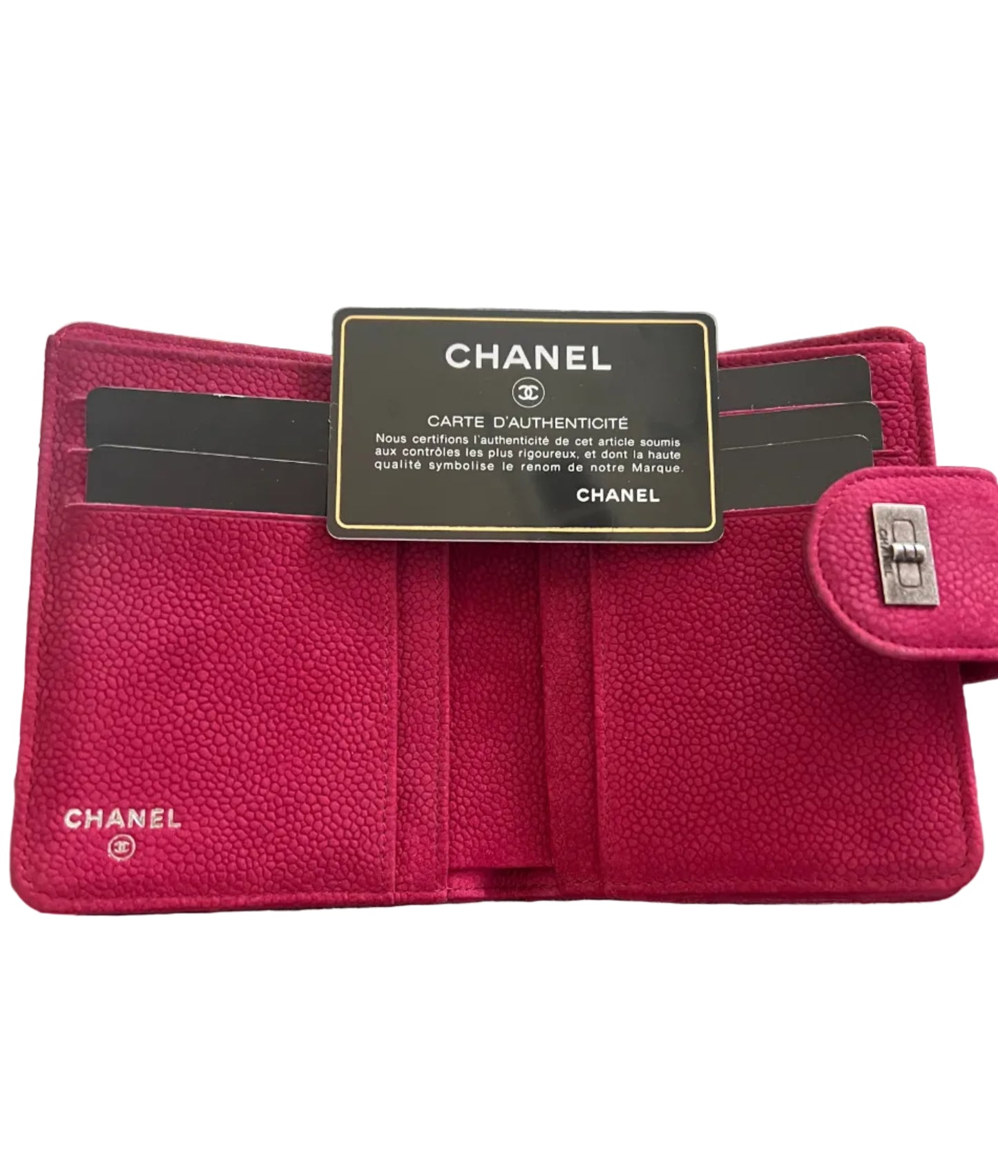 Chanel Suede Compact Wallet