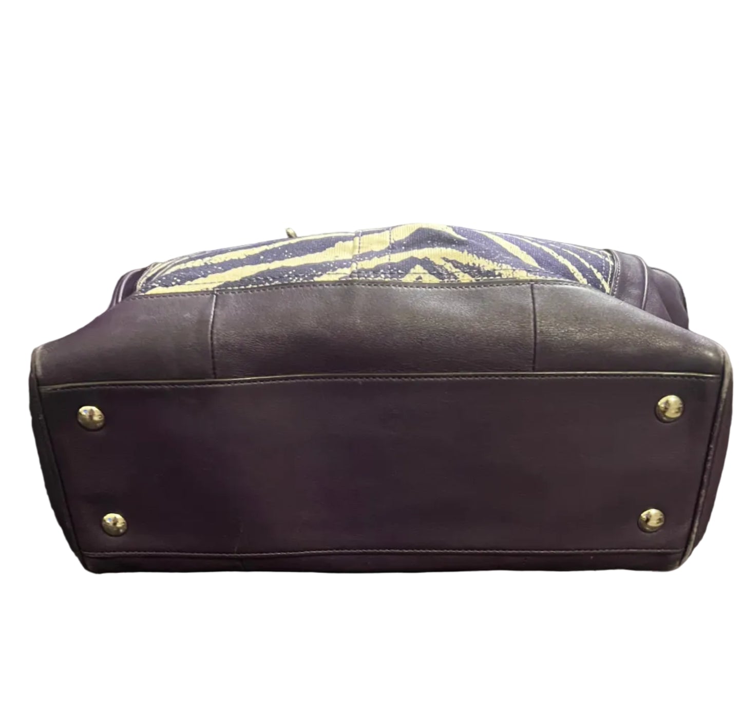 Coach Legacy Purple Zebra Tote