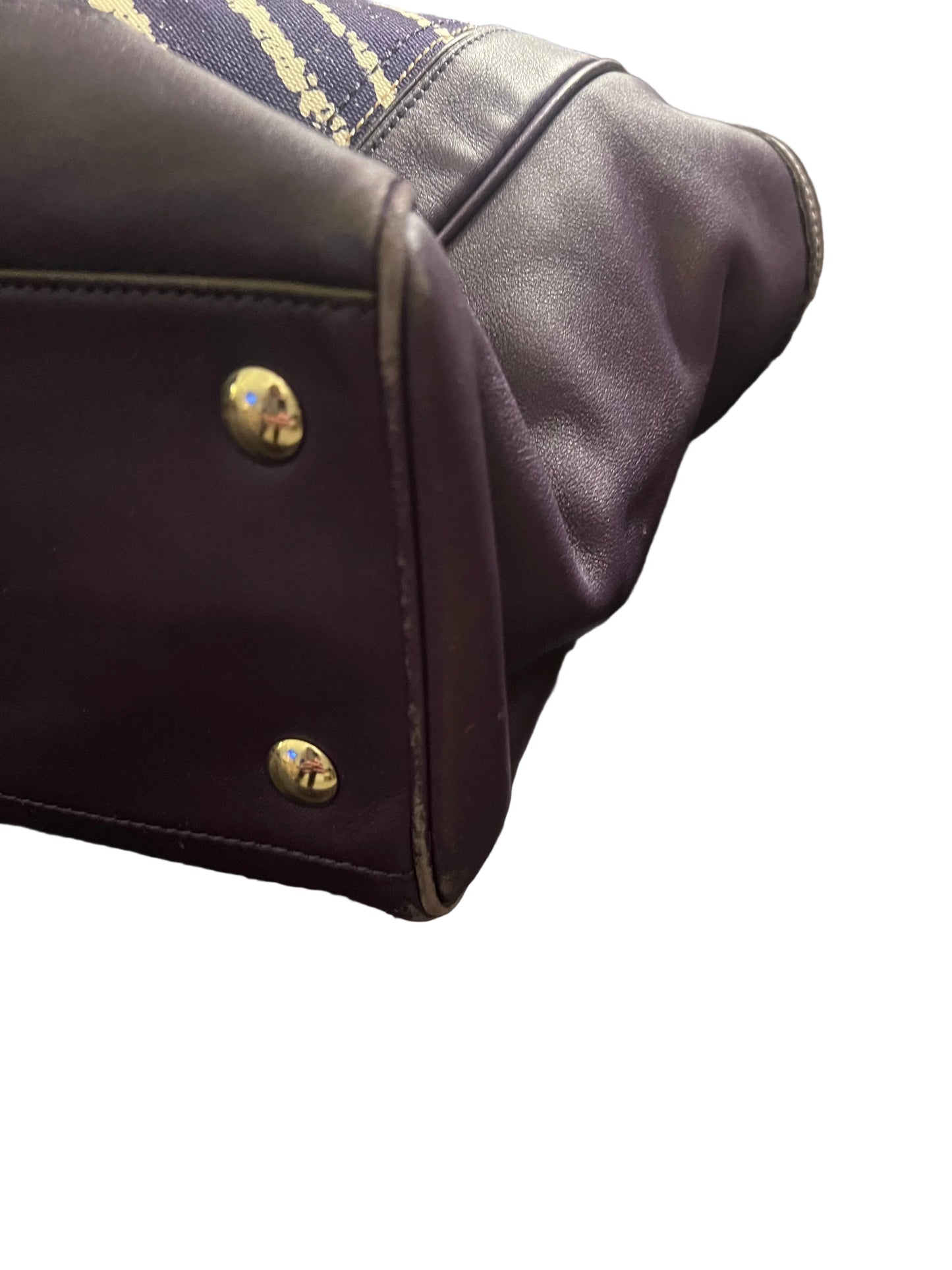 Coach Legacy Purple Zebra Tote