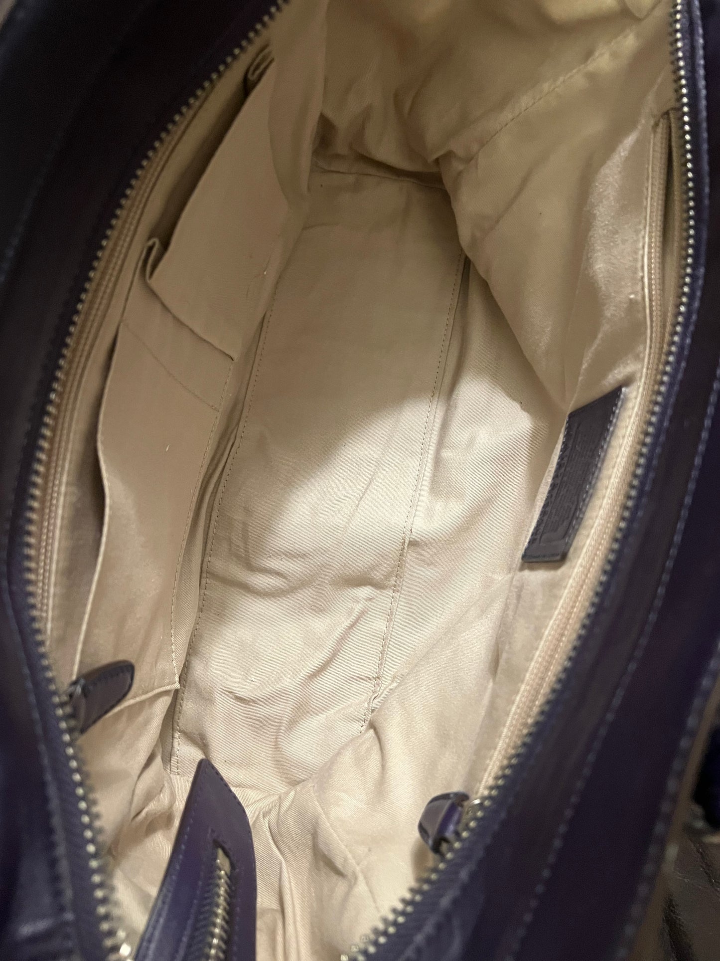 Coach Legacy Purple Zebra Tote