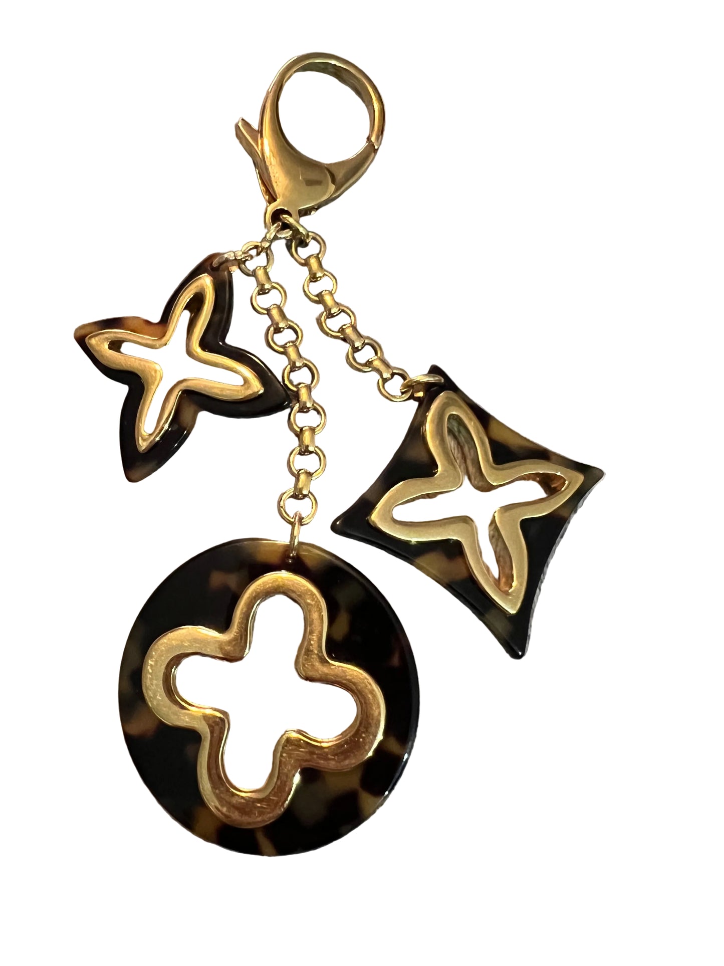 Louis Vuitton Tortoise Shell Resin Insolence Bag Charm