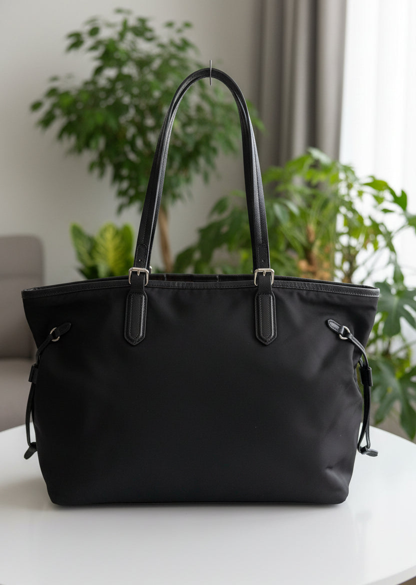 Prada Black Nylon Tote