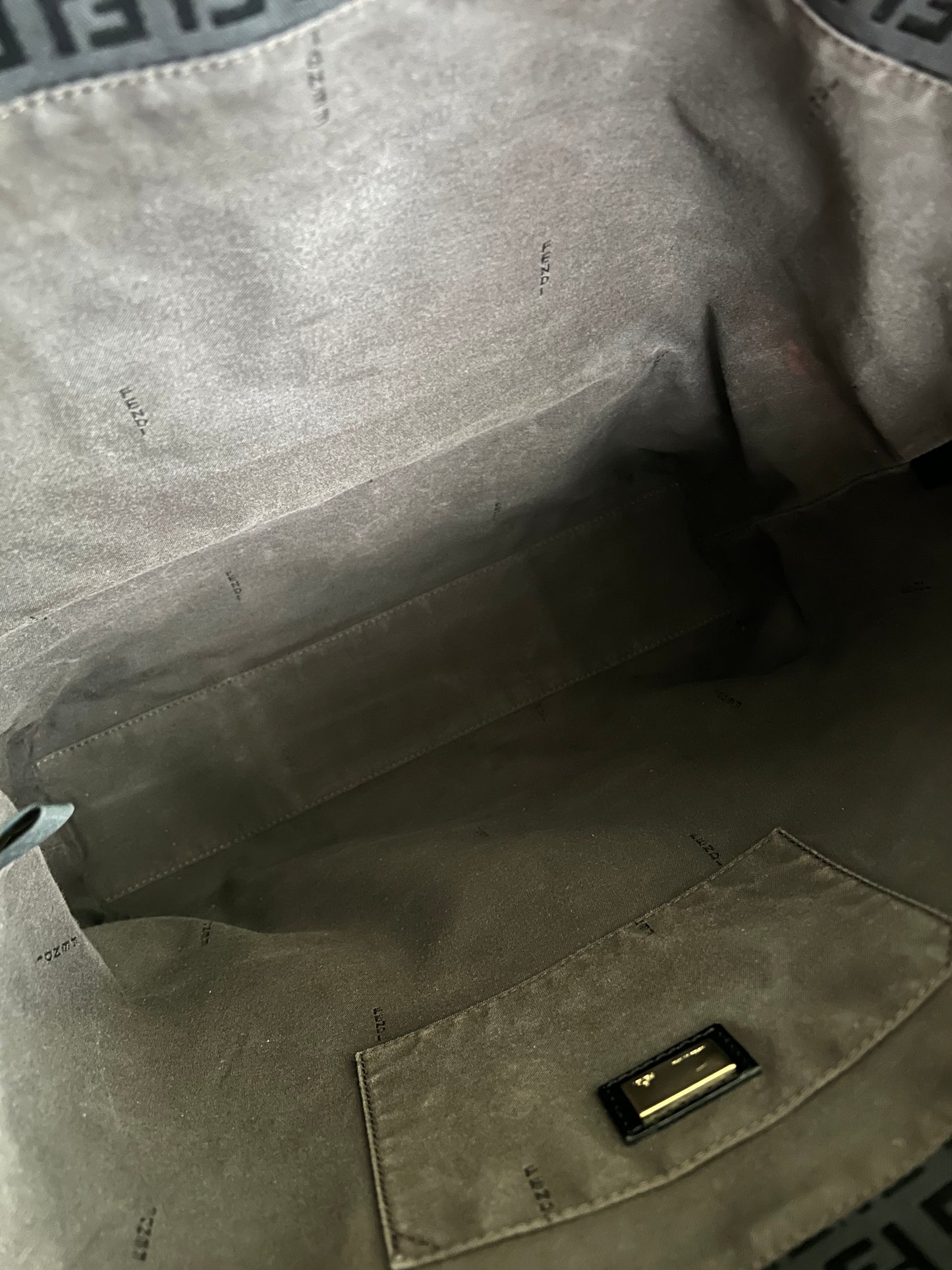 Fendi Zucchino Black Tote