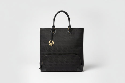 Fendi Zucchino Black Tote