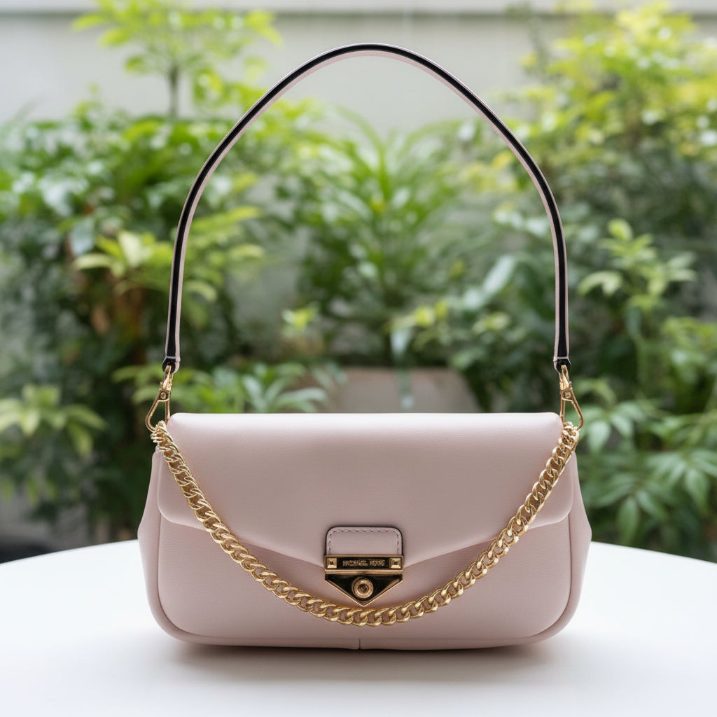 Michael Kors Light Pink Leather Two Way Bag