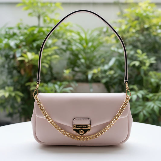 Michael Kors Light Pink Leather Two Way Bag