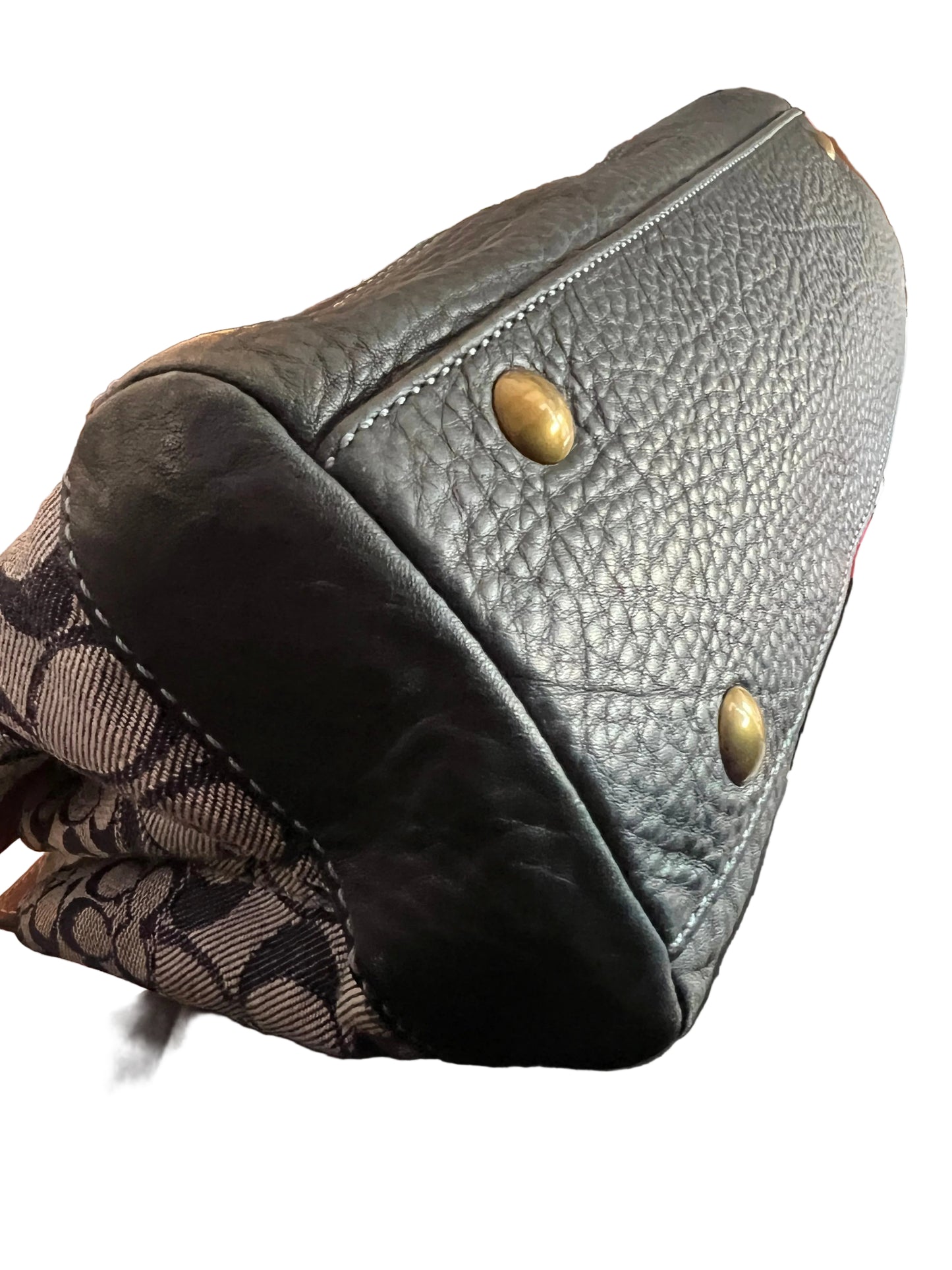 Coach Patchwork Denim Satchel