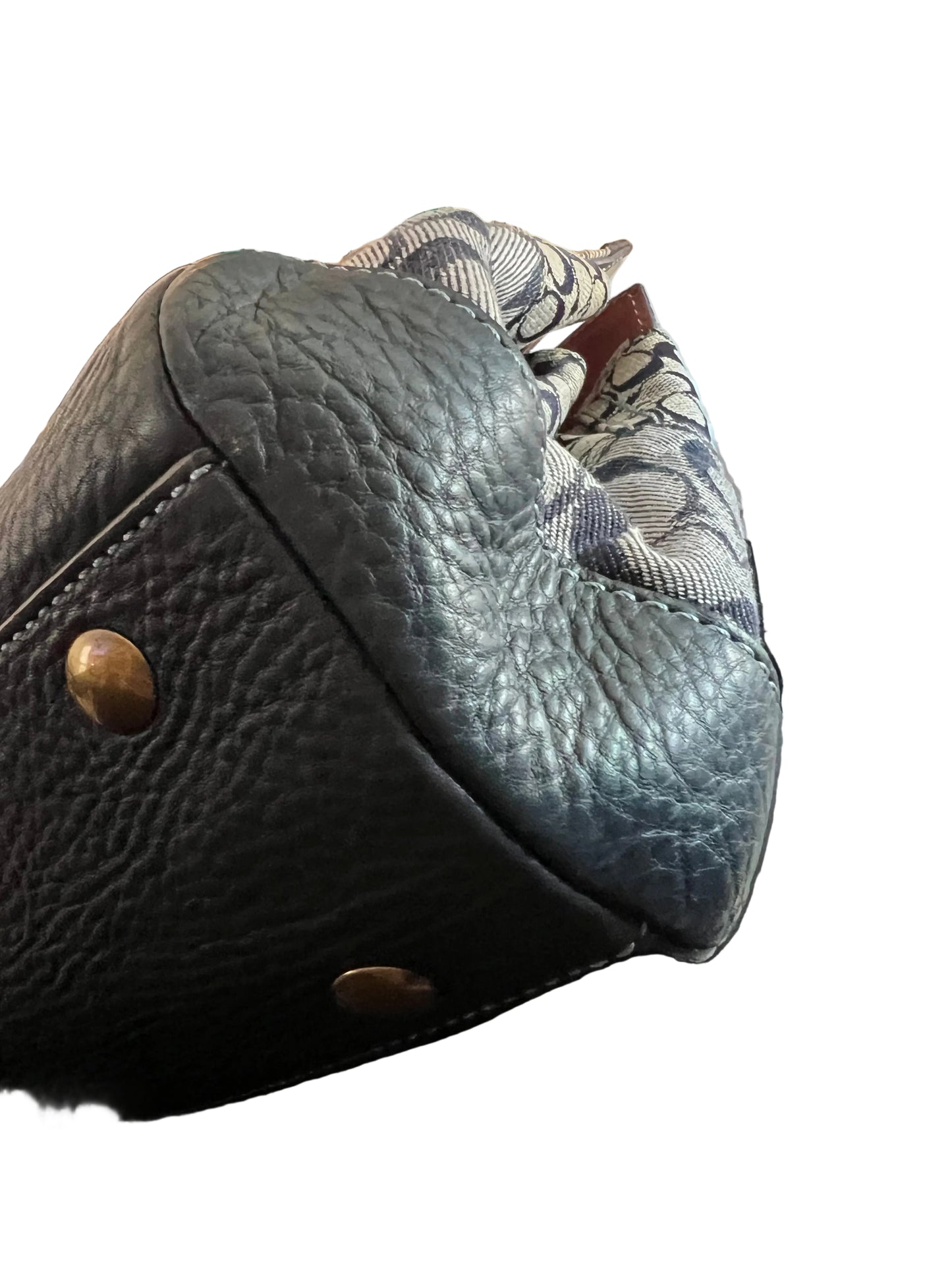 Coach Patchwork Denim Satchel