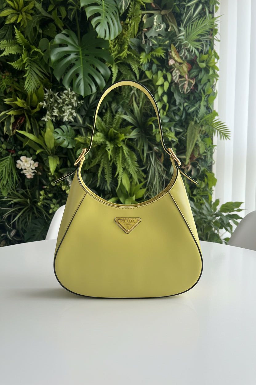 Prada Yellow Leather Cleo