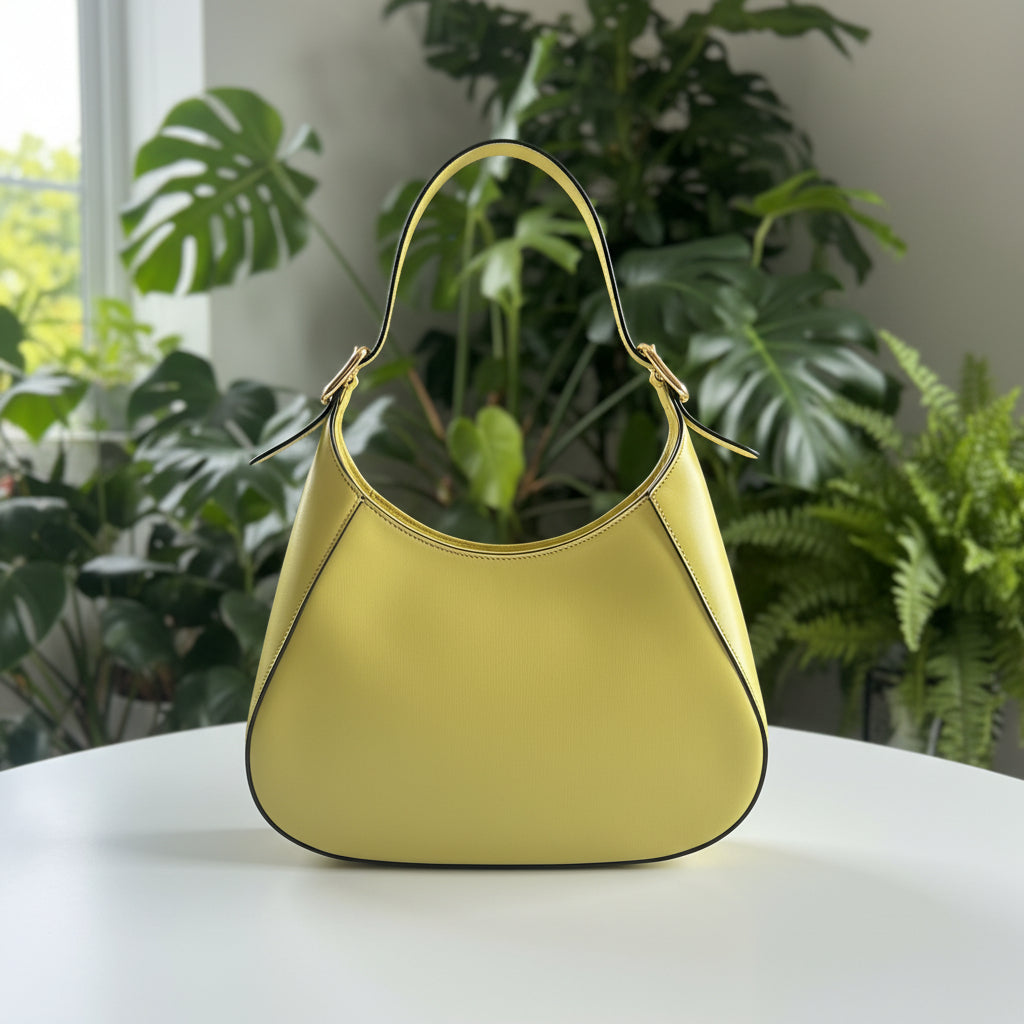 Prada Yellow Leather Cleo
