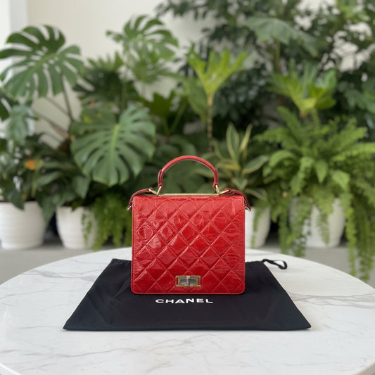 Chanel Glazed Crinkled Calfskin Large Rita Flap