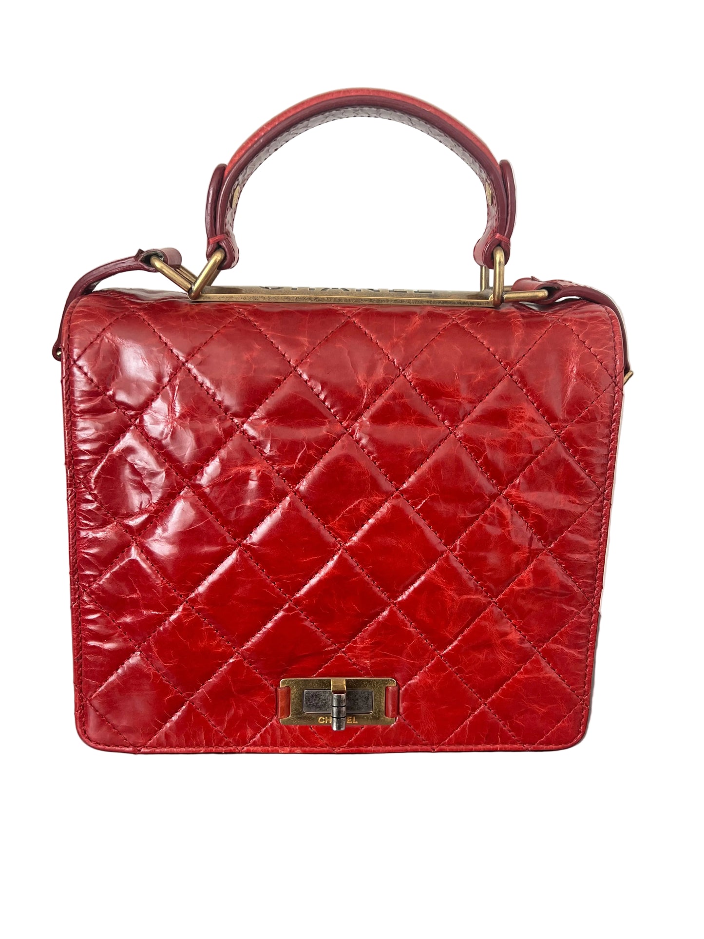 Chanel Glazed Crinkled Calfskin Large Rita Flap