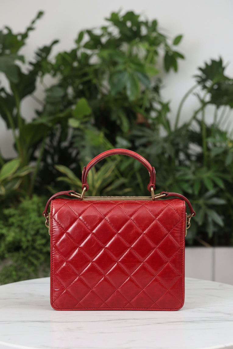 Chanel Glazed Crinkled Calfskin Large Rita Flap