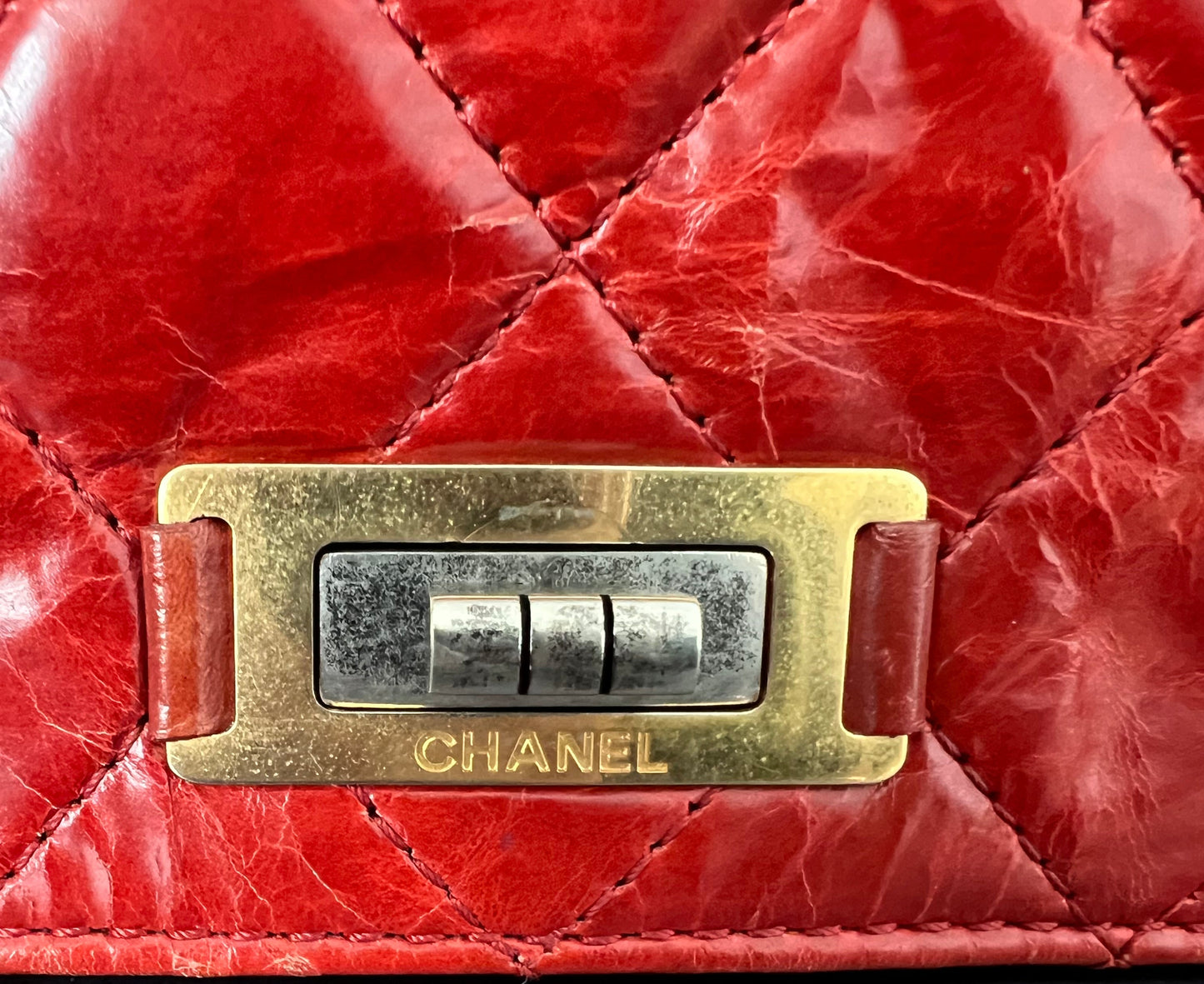 Chanel Glazed Crinkled Calfskin Large Rita Flap