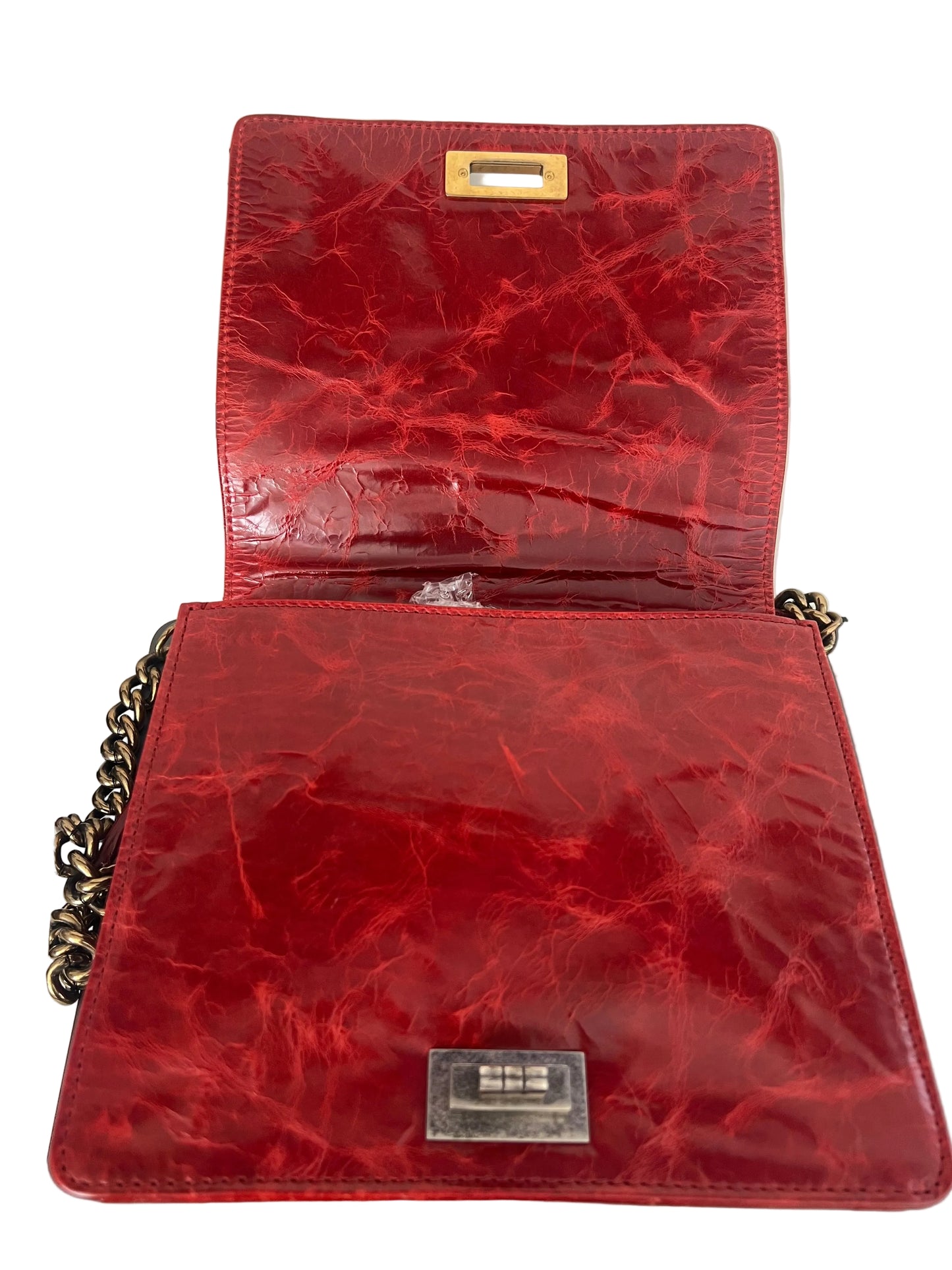 Chanel Glazed Crinkled Calfskin Large Rita Flap