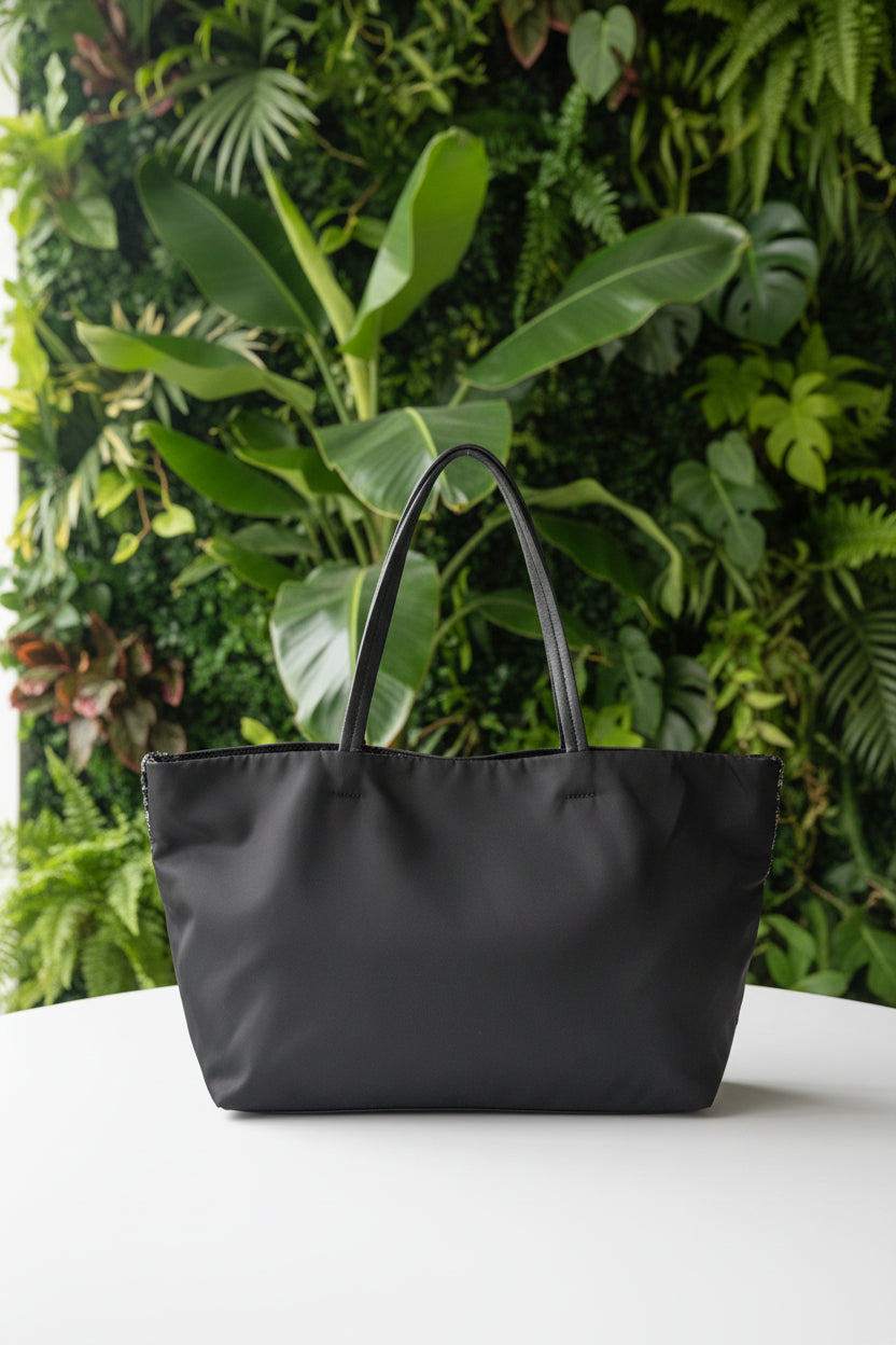 Ferragamo Sequin & Nylon Tote