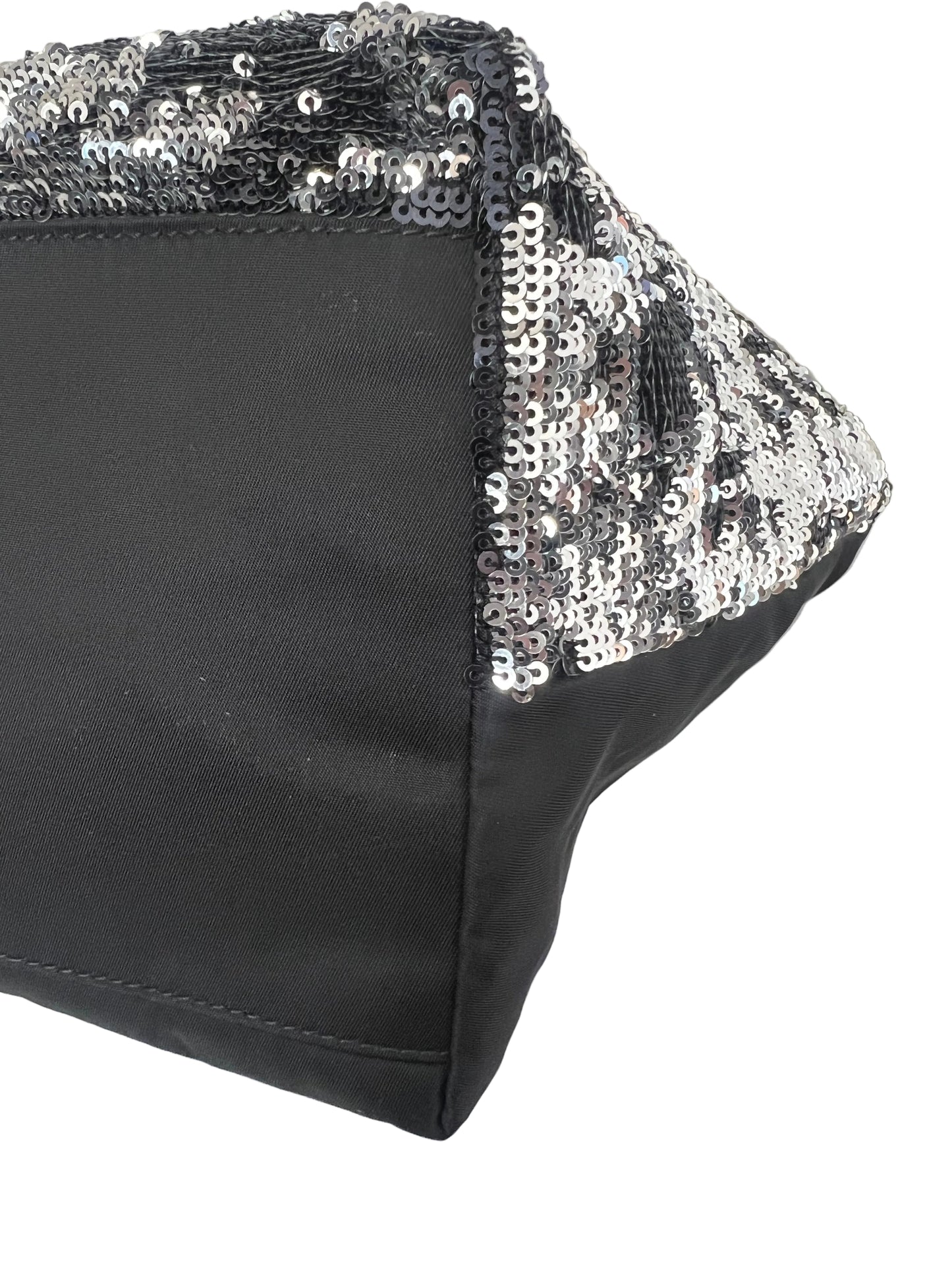Ferragamo Sequin & Nylon Tote