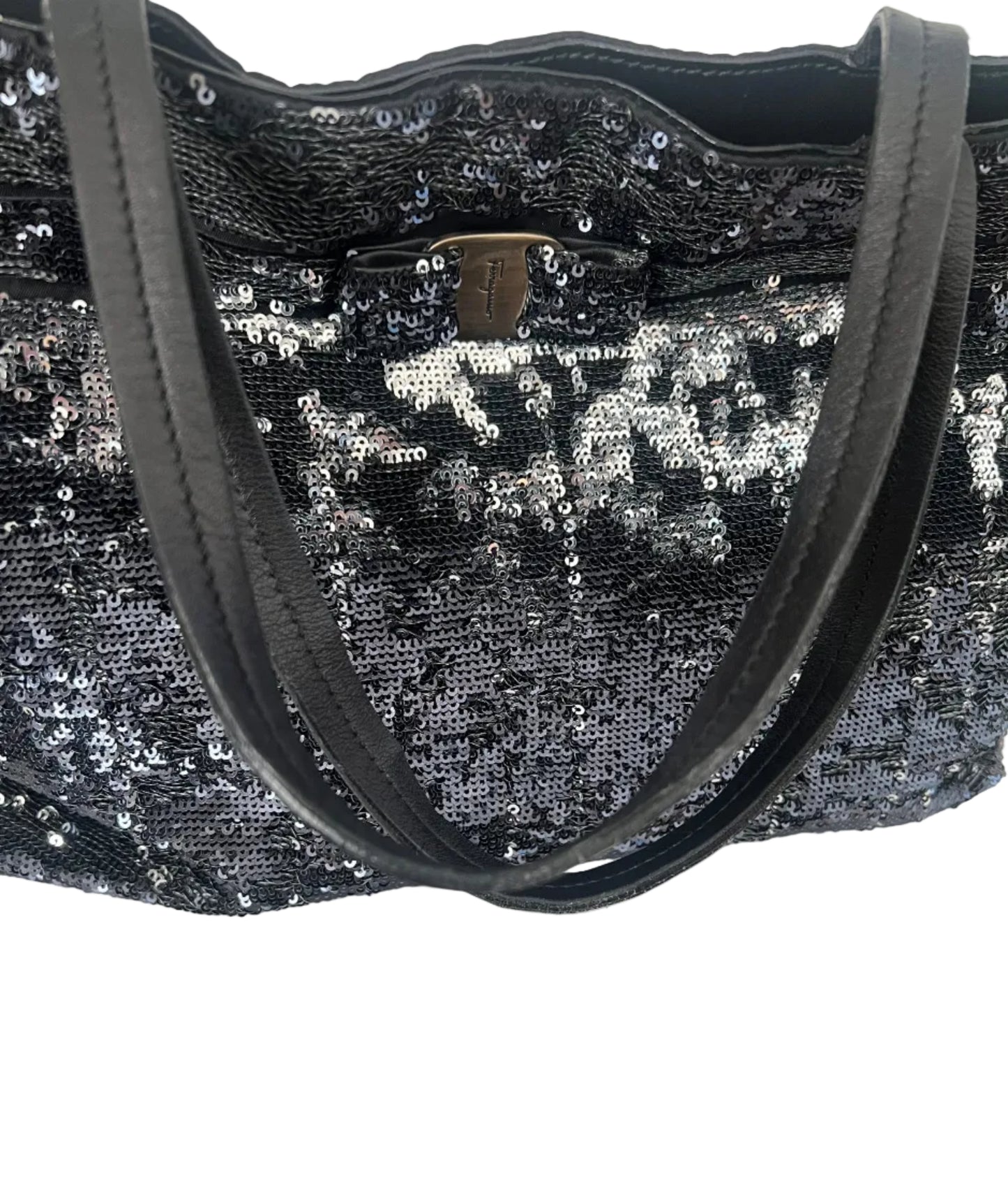 Ferragamo Sequin & Nylon Tote