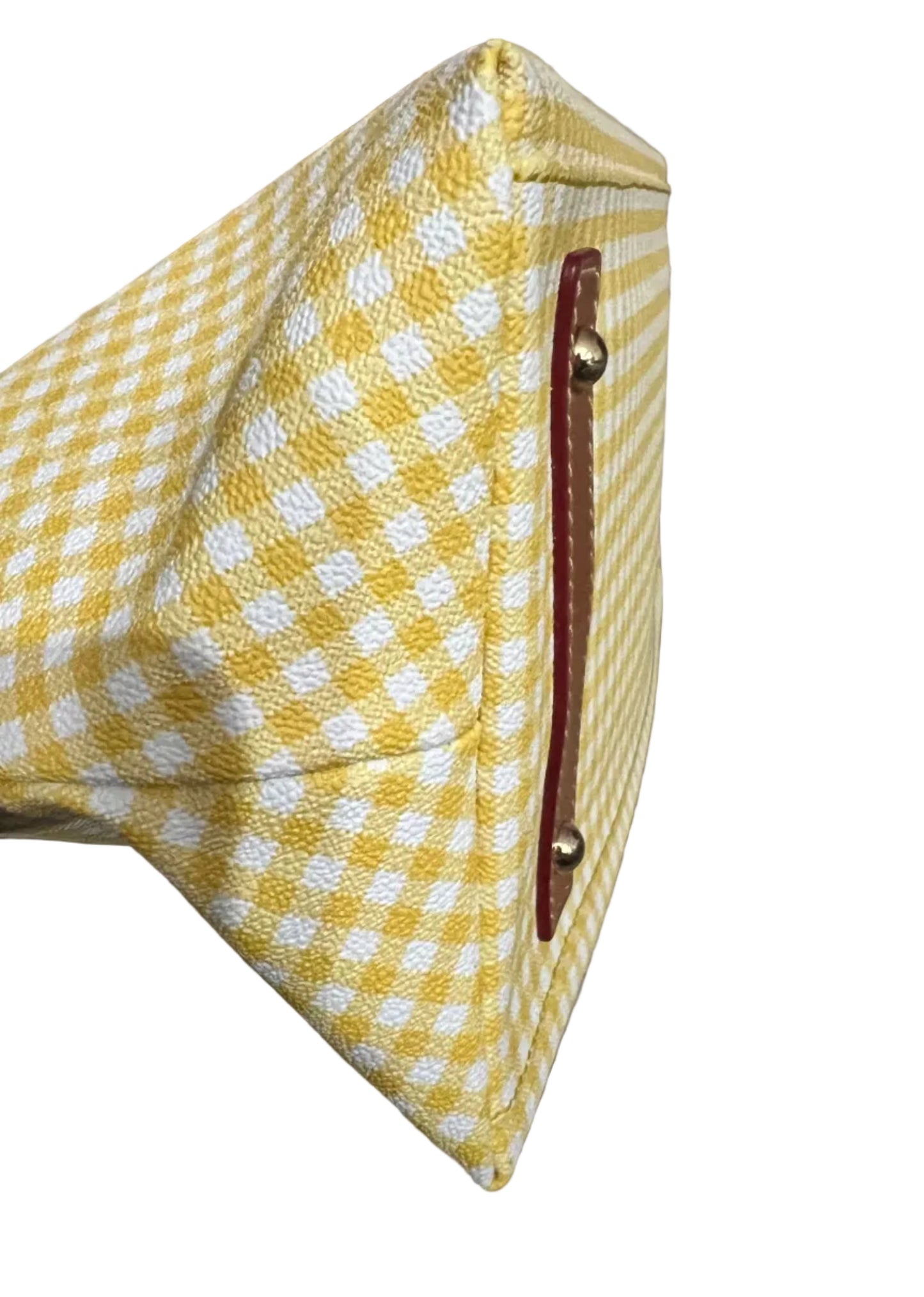 Dooney & Bourke Yellow Gingham Dome Satchel