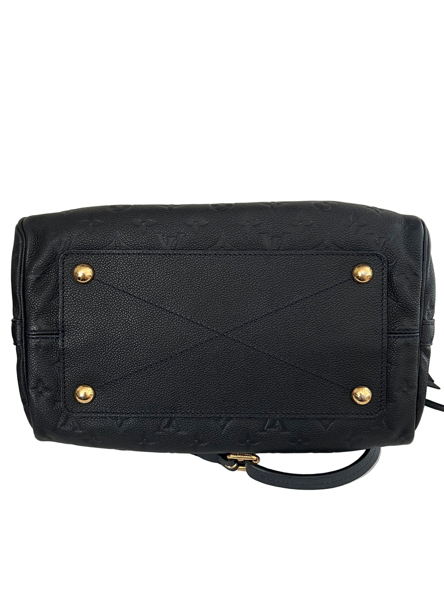 Louis Vuitton Black Empriente Leather Speedy Bando 30