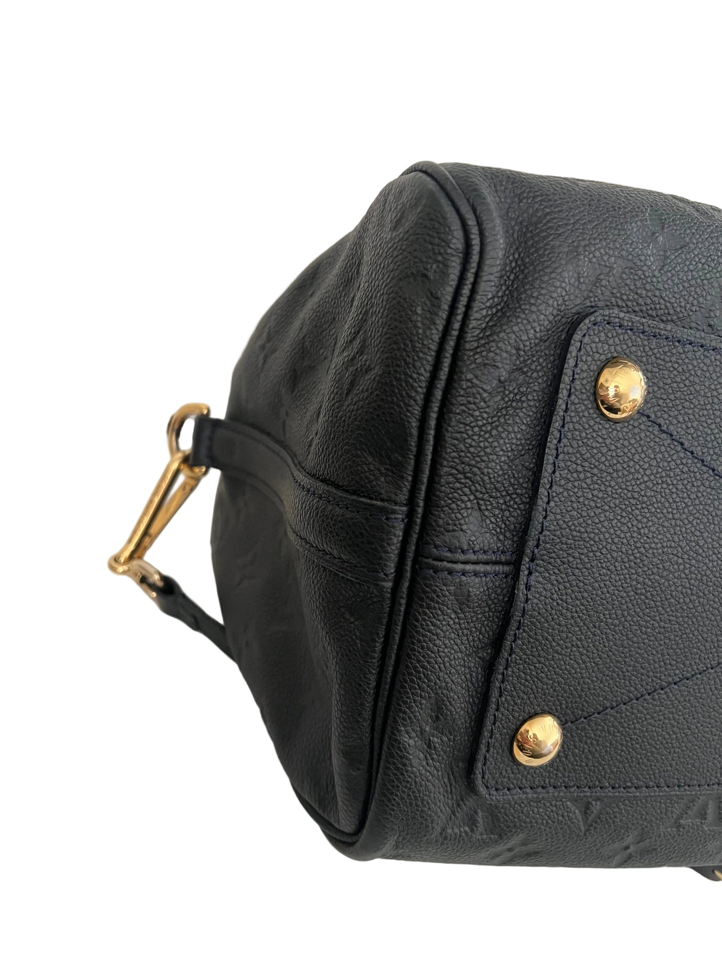 Louis Vuitton Black Empriente Leather Speedy Bando 30