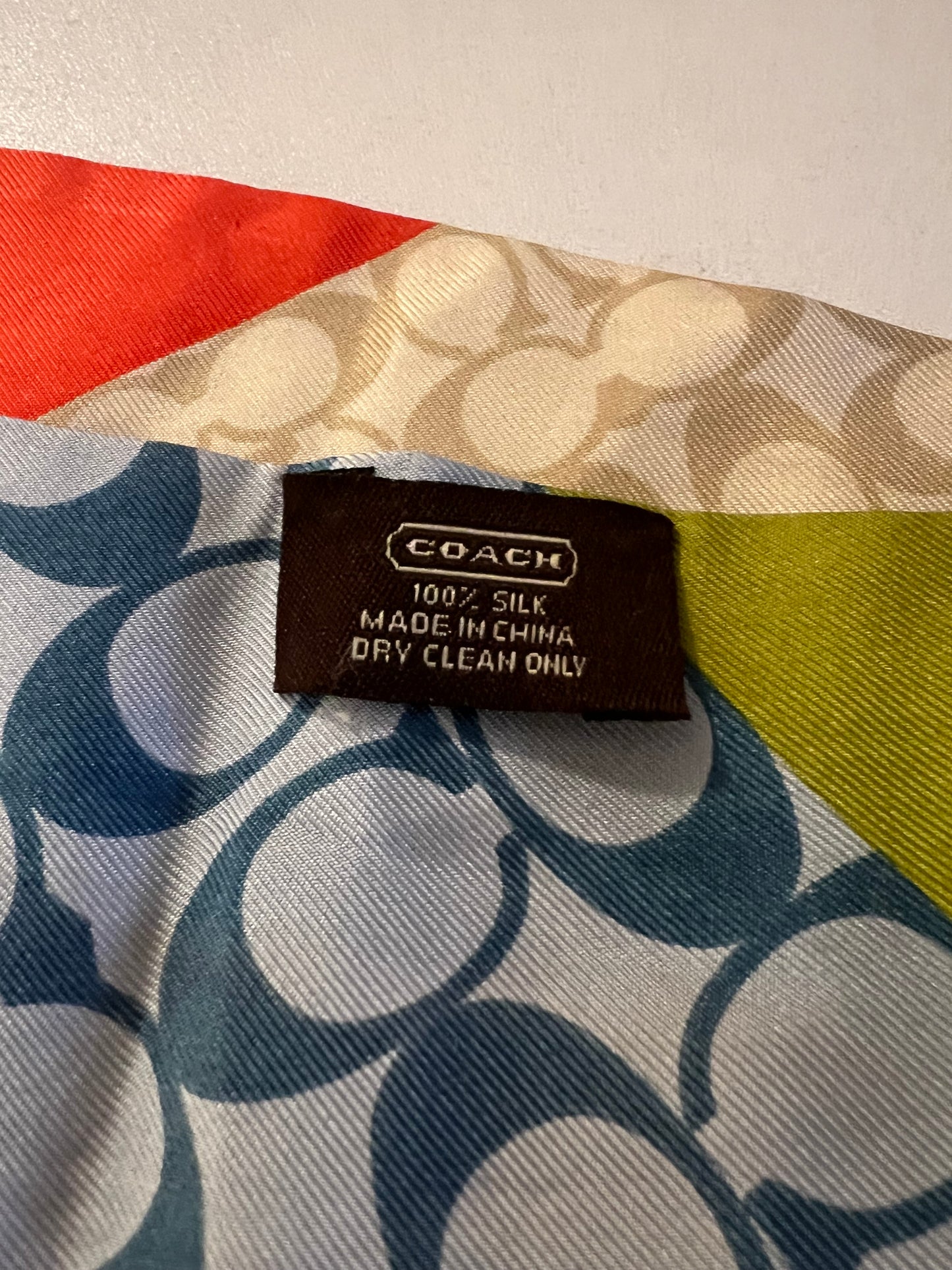 Coach Legacy Stripe Multi-color Twilly