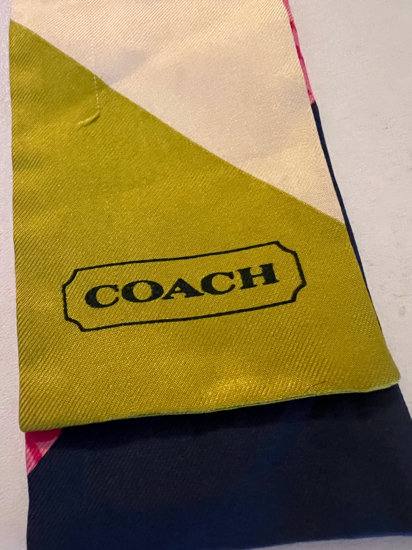 Coach Legacy Stripe Multi-color Twilly