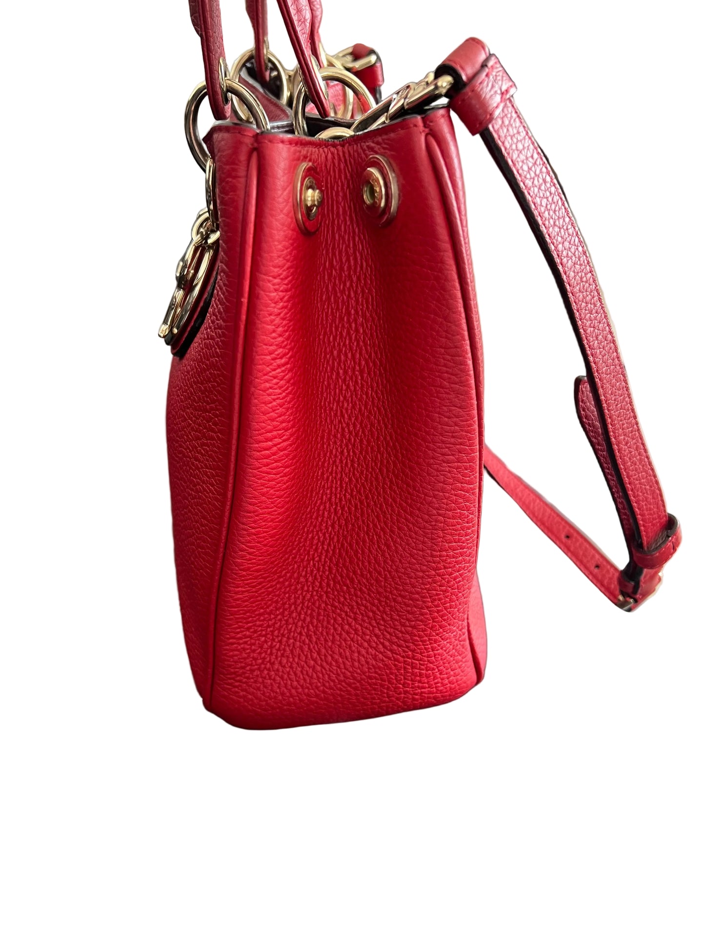 Dior Red Leather Diorissimo Medium