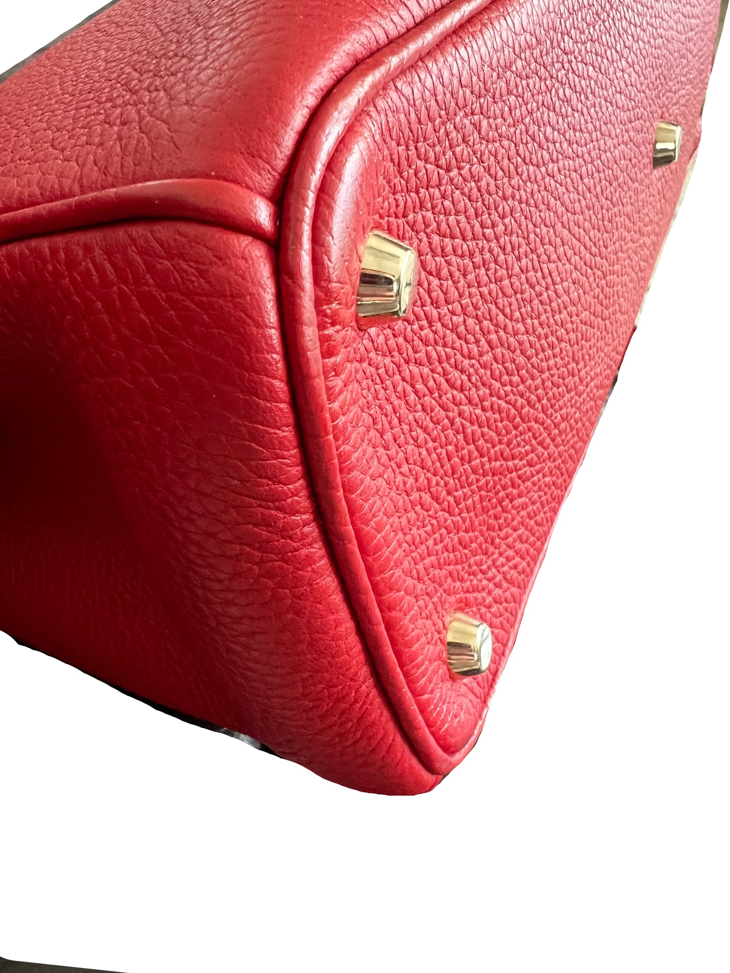 Dior Red Leather Diorissimo Medium