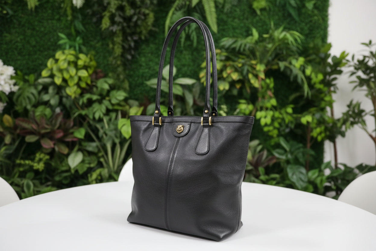 Gucci Liber Cat Head Leather Tote