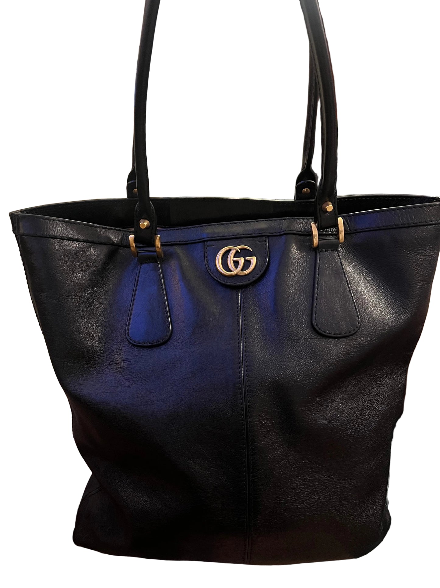 Gucci Liber Cat Head Leather Tote