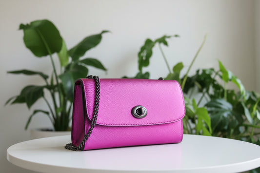 Coach Metallic Pink Crossbody