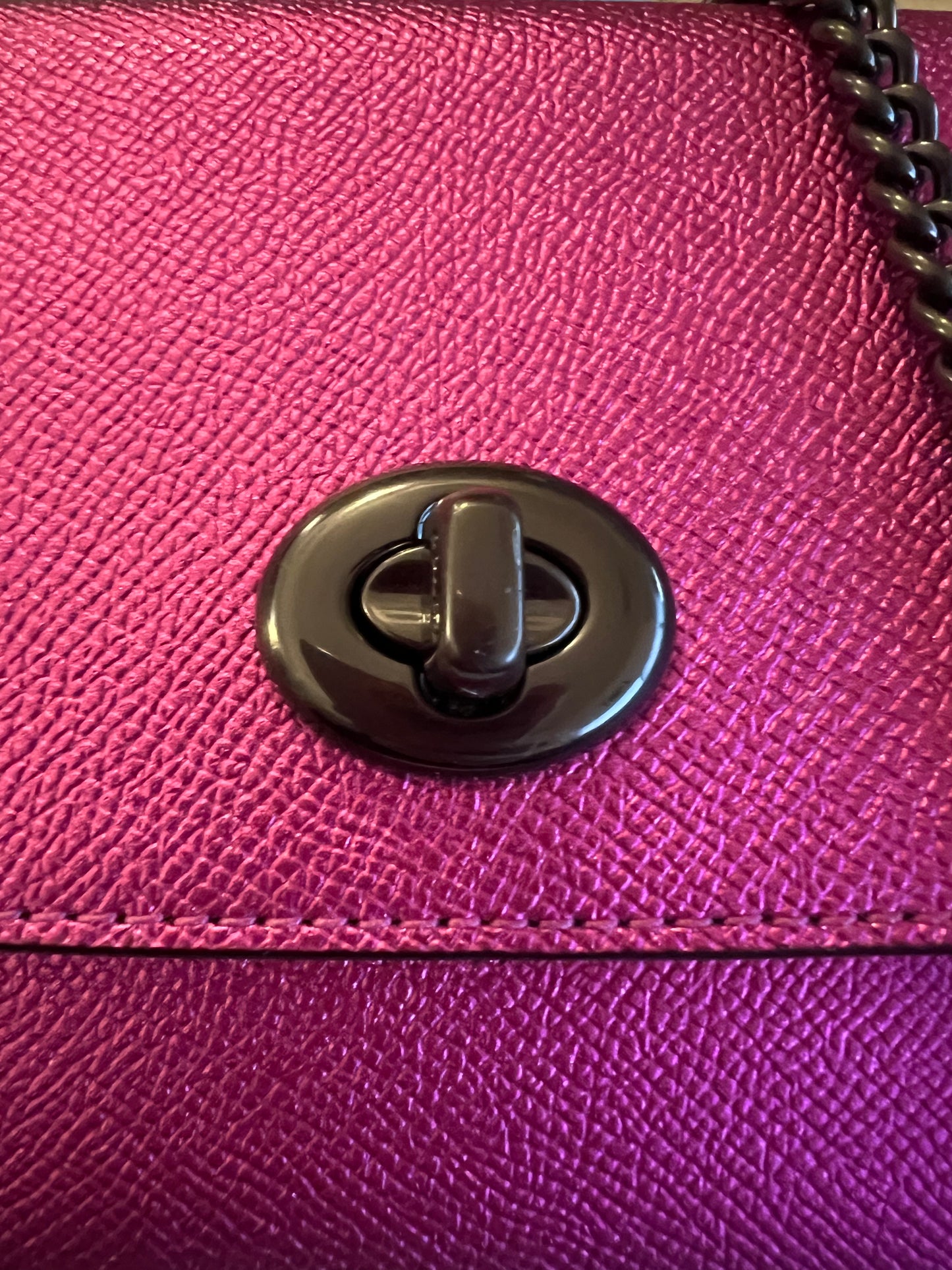 Coach Metallic Pink Crossbody