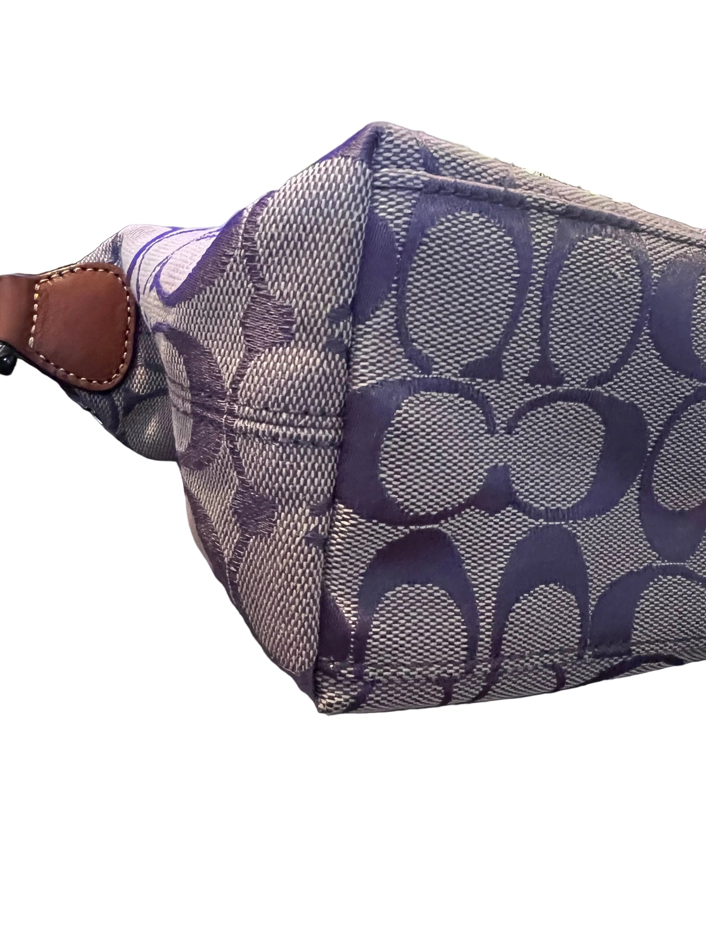 Coach Purple Canvas Mini Shoulder