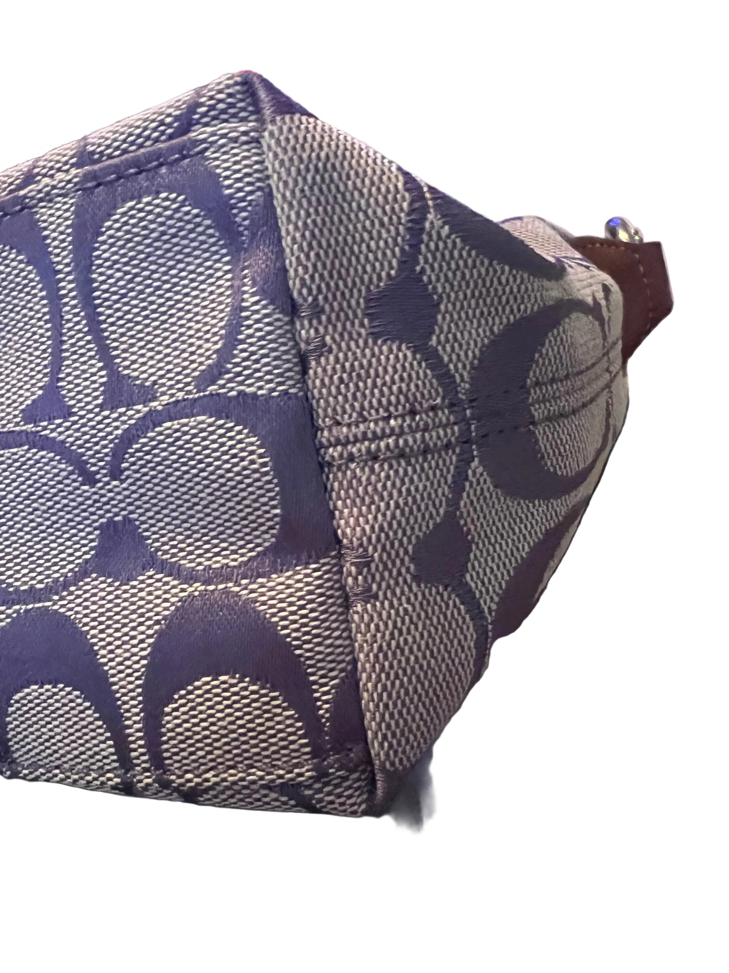 Coach Purple Canvas Mini Shoulder