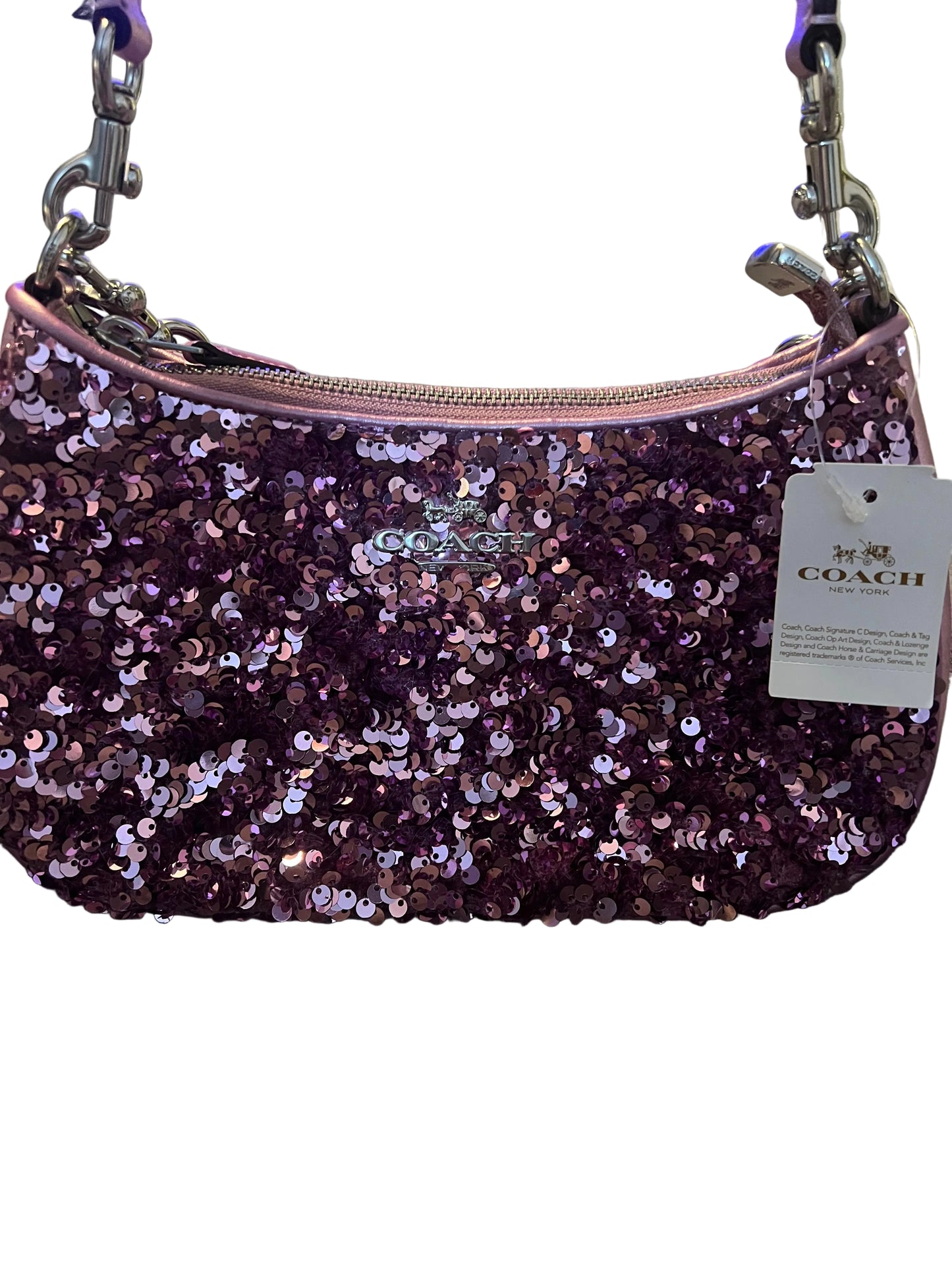 Coach Purple Sequin Teri
