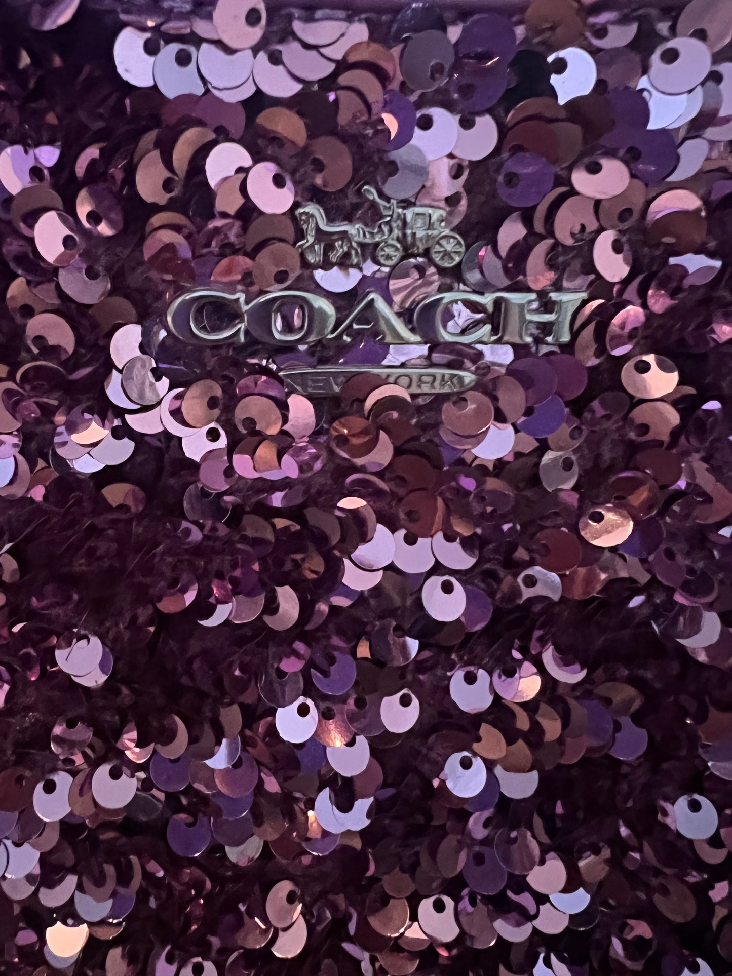 Coach Purple Sequin Teri