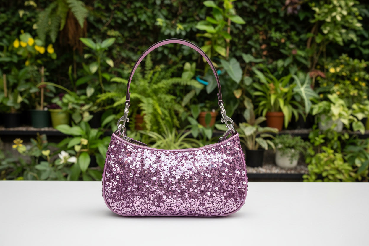 Coach Purple Sequin Teri