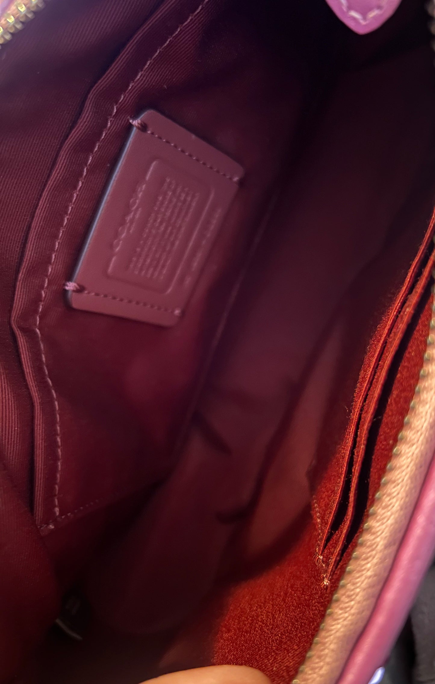 Coach Purple Sequin Teri