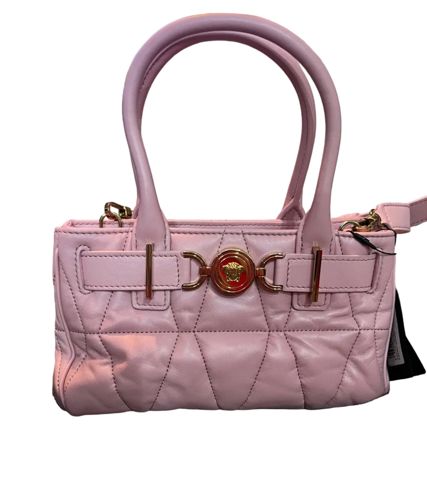 Versace Medusa 95' Pink Quilted Tote