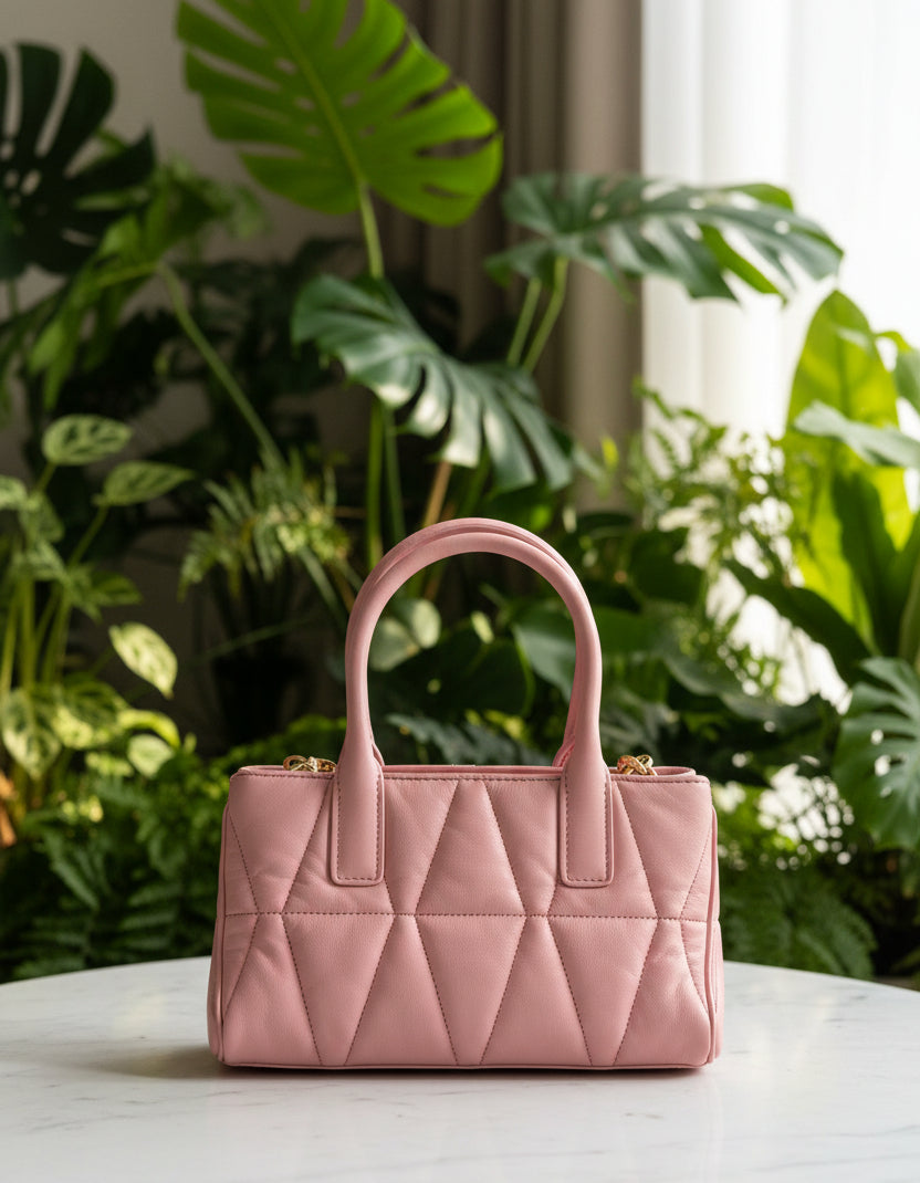 Versace Medusa 95' Pink Quilted Tote