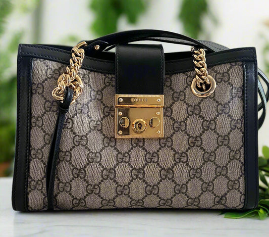 Gucci GG Monogram Small Padlock Bag