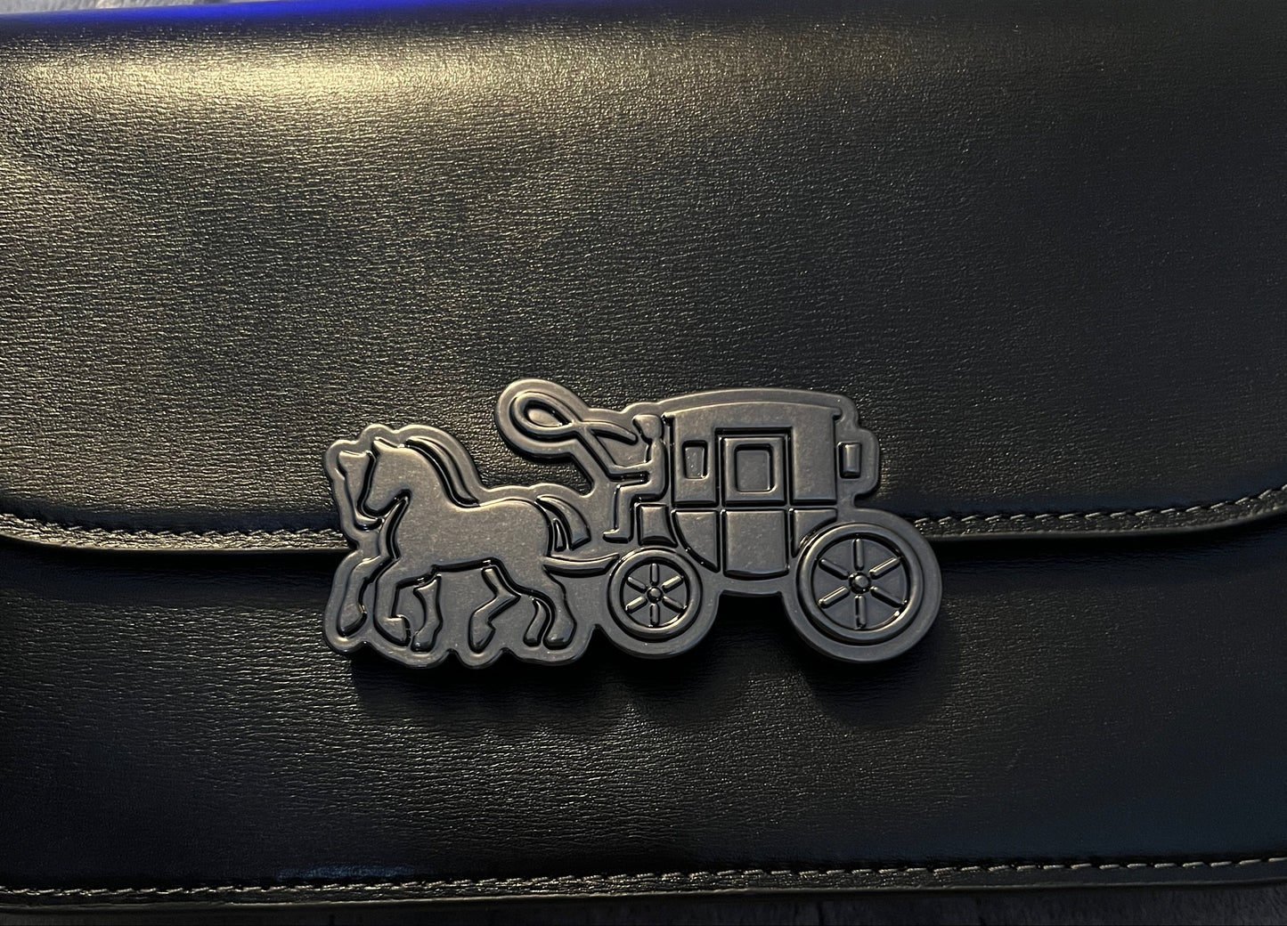 Coach Black Leather Harper Bag