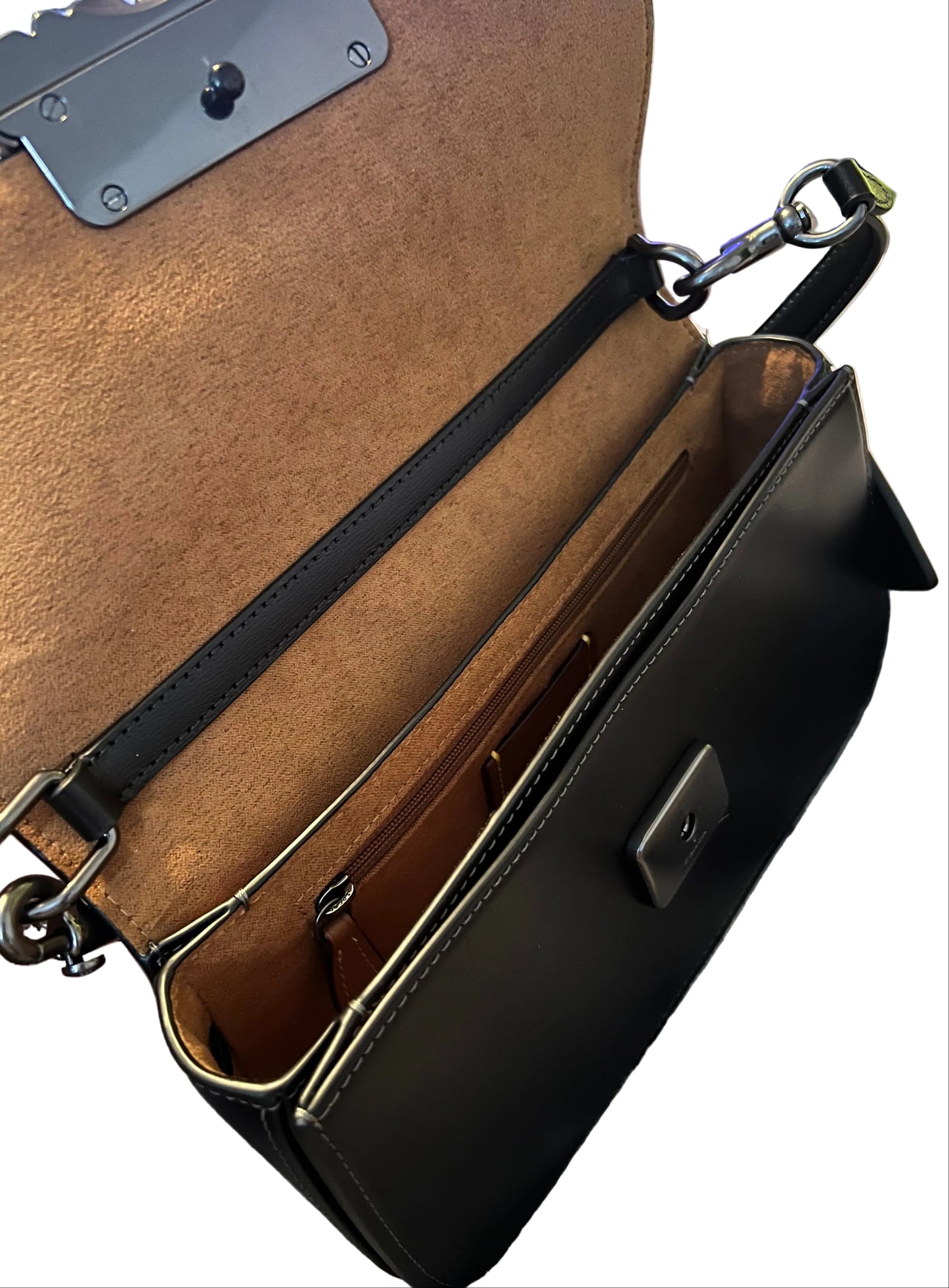 Coach Black Leather Harper Bag