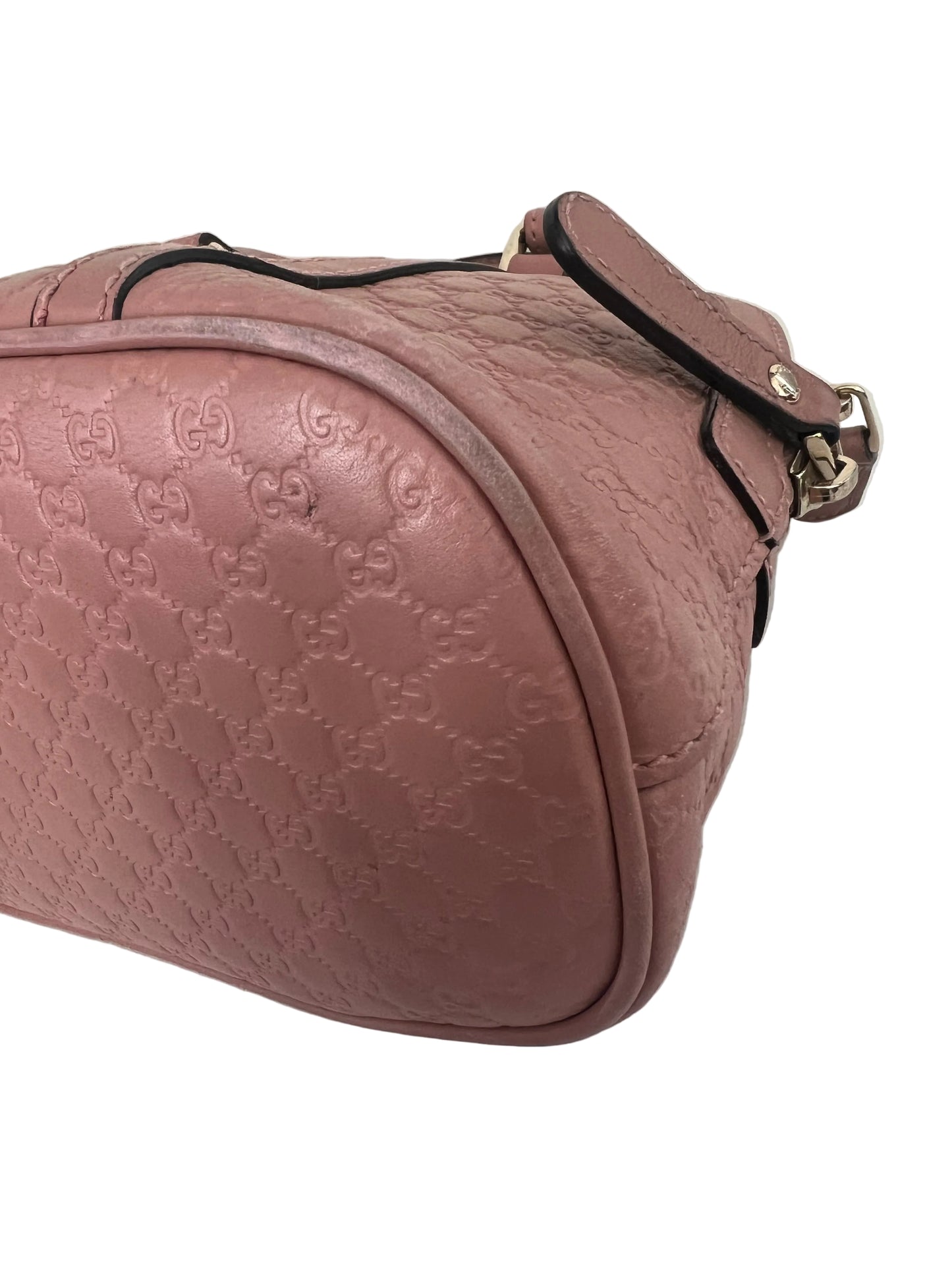 Gucci Dusty Pink Guccissima Leather Dome Satchel