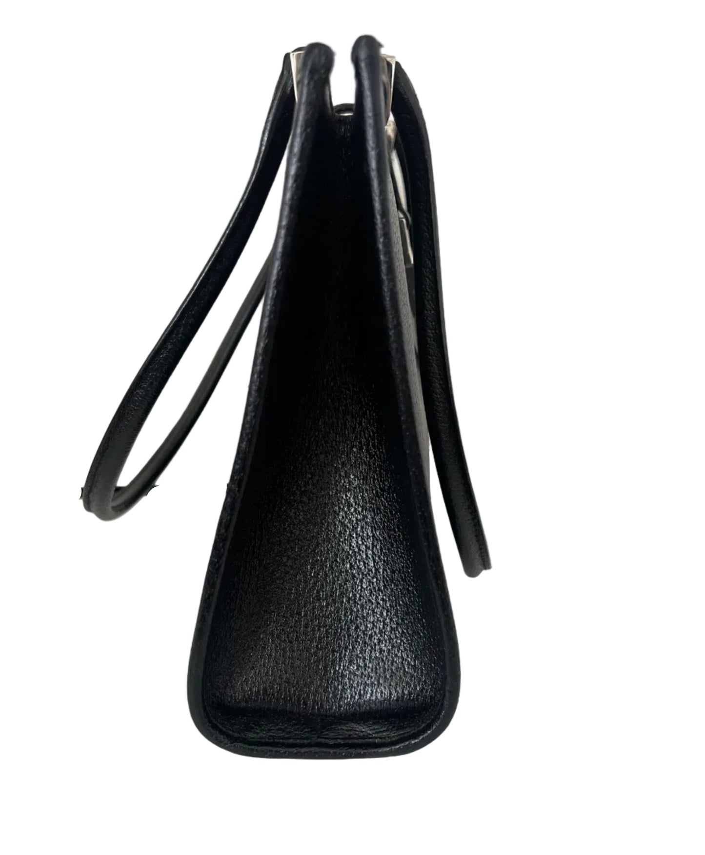 Gucci Vintage Black Pebbled Leather Jackie Tote