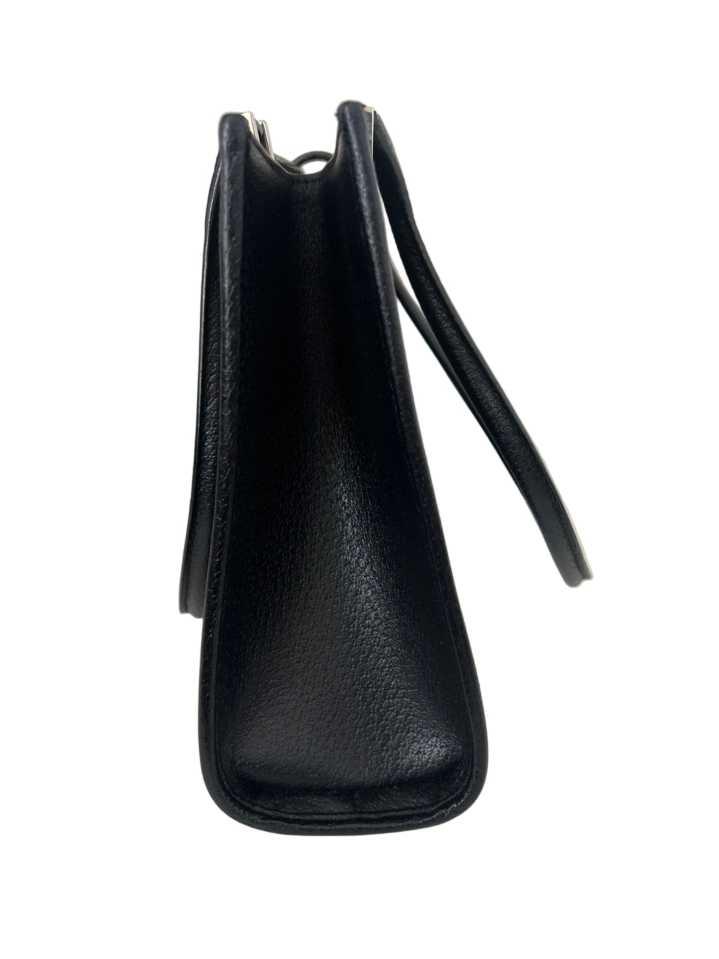 Gucci Vintage Black Pebbled Leather Jackie Tote
