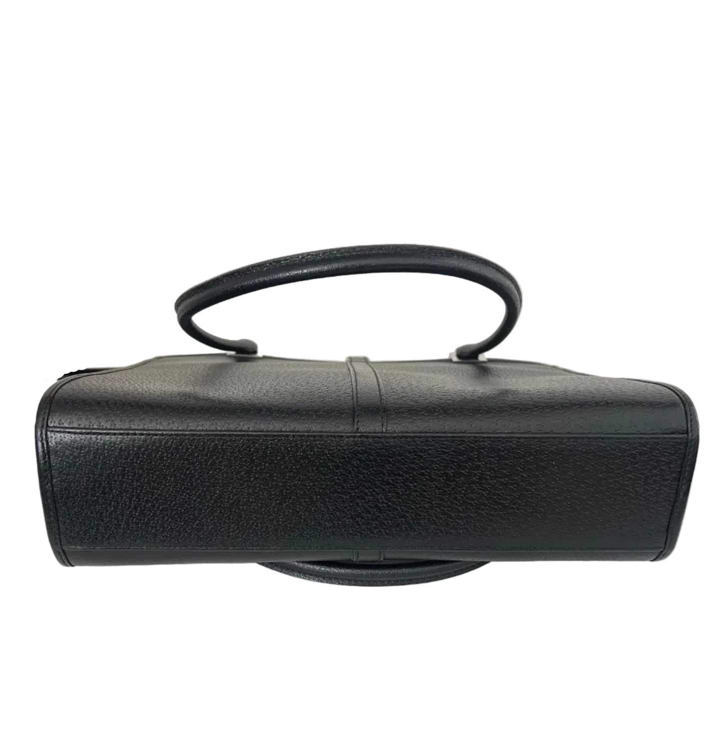 Gucci Vintage Black Pebbled Leather Jackie Tote