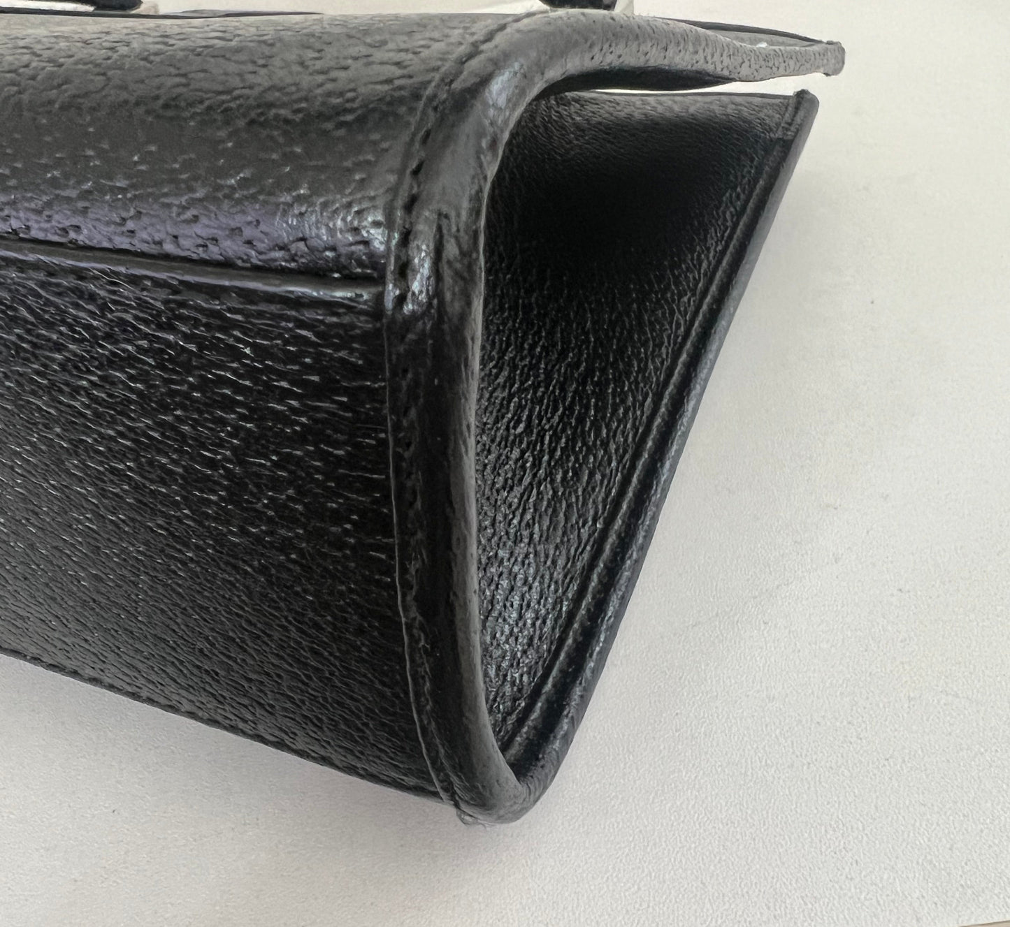 Gucci Vintage Black Pebbled Leather Jackie Tote
